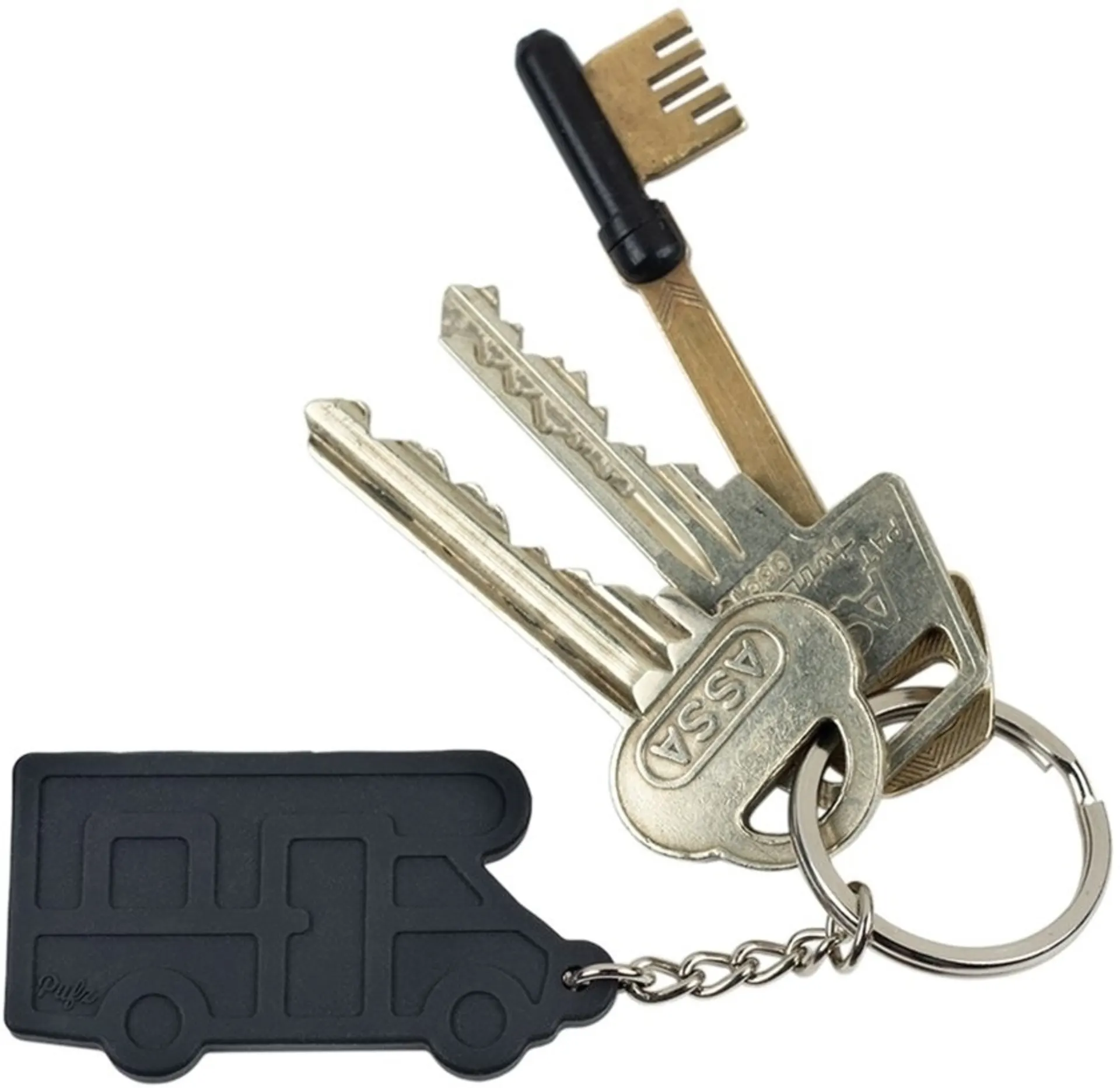 Pufz : porte-clés « Camping-car Classic » noir Pufz : porte-clés « Camping-car Classic » noir