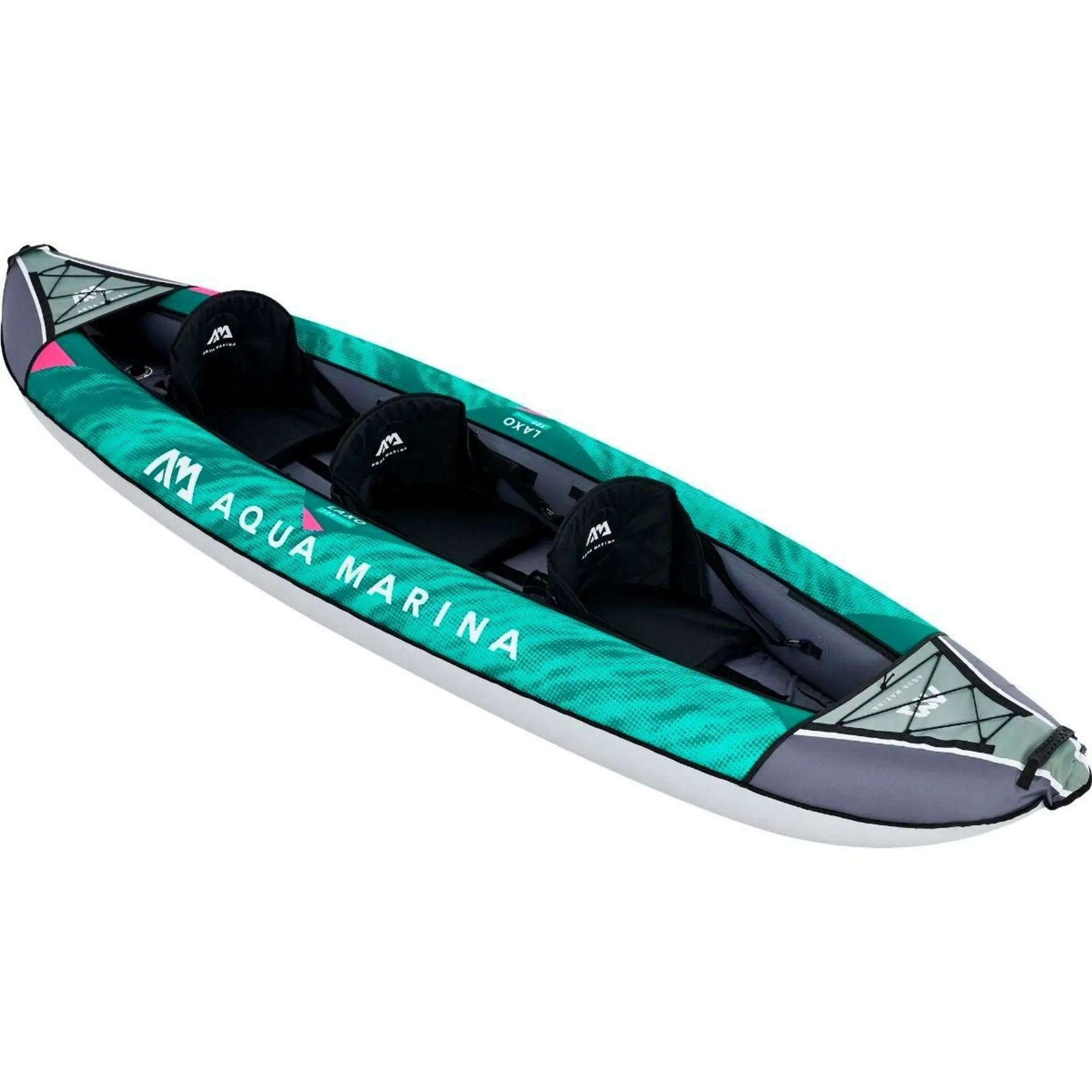 Kit de kayak de loisir Aqua Marina Laxo, 7 pièces, vert/gris, pour 3 personnes Kit de kayak de loisir Aqua Marina Laxo, 7 pièces, vert/gris, pour 3 personnes