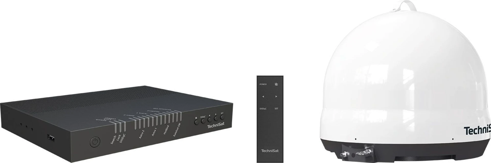 Technisat Skyrider Dome vollautomatische Sat-Anlage inkl. Steuergerät (Single LNB)