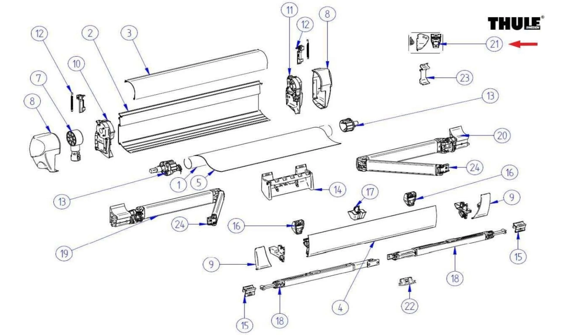 Thule Befestigungssatz passend zu Thule Omnistor 5003