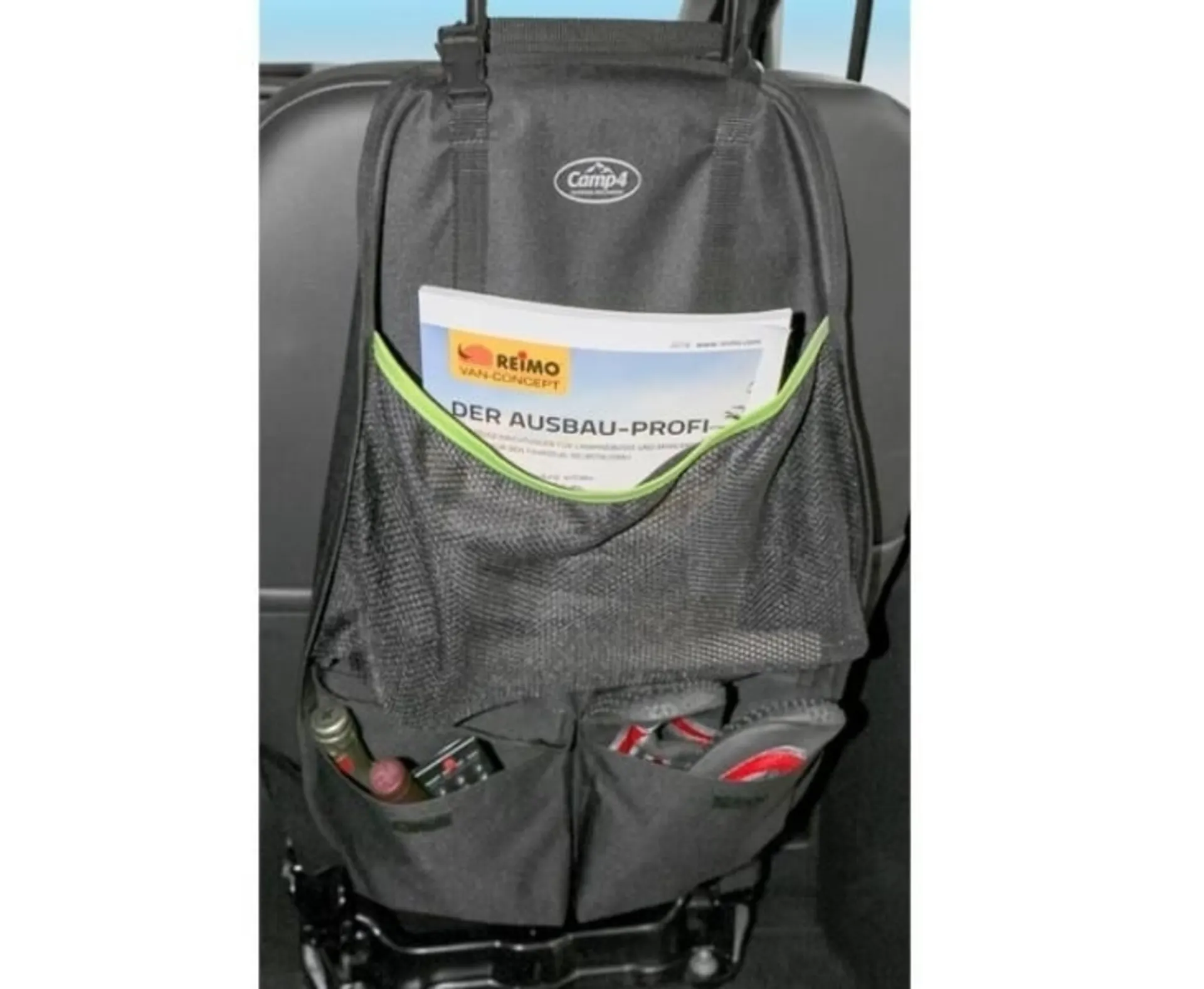 Utensilo TESSA Seat, Sitzorganizer, schwarz/lime