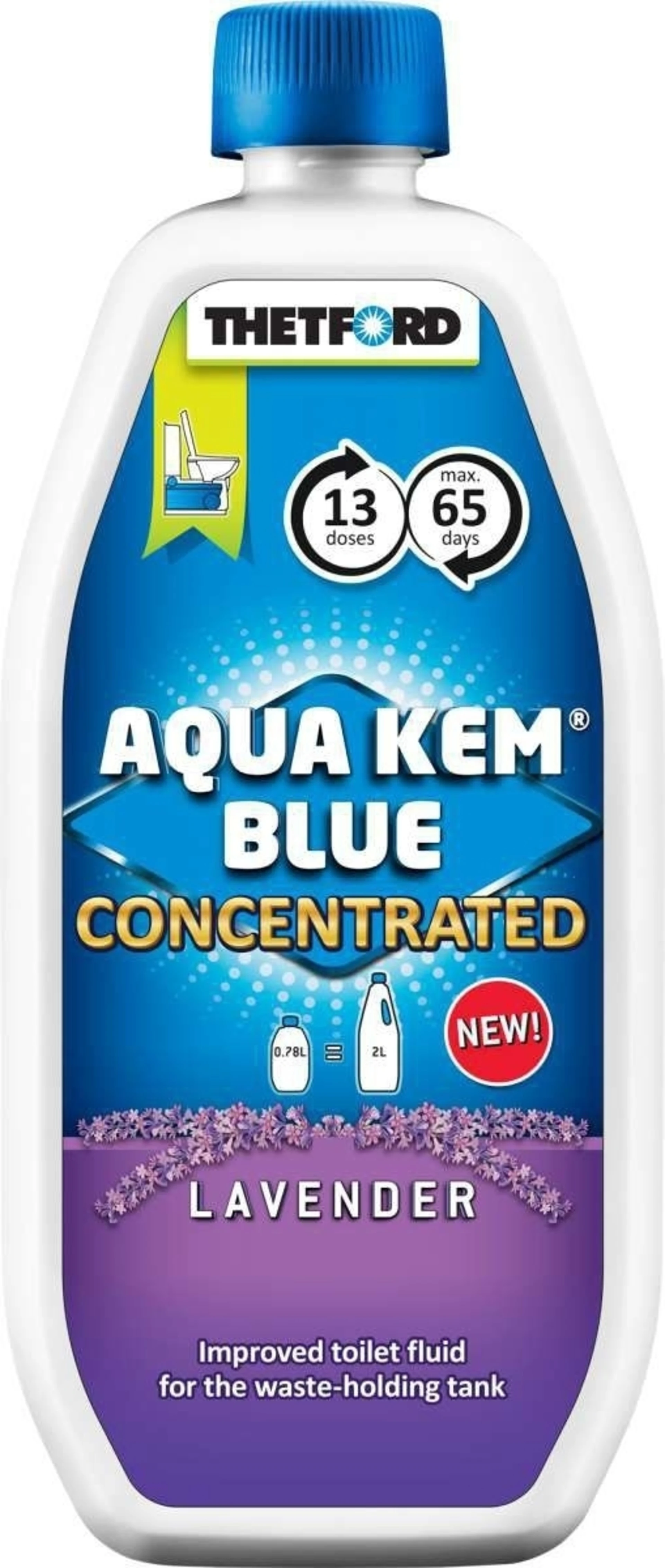 Thetford Aqua Kem Blue Concentrated Lavendel liquide sanitaire 780 ml