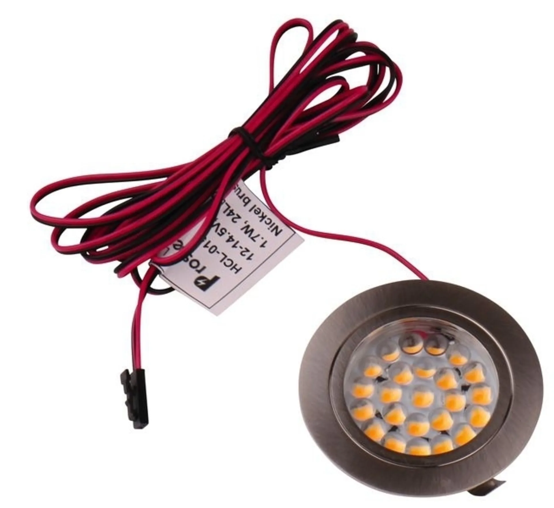 Edelstahl LED Spot mit 24 LEDs und 12V LED Einbauleuchte