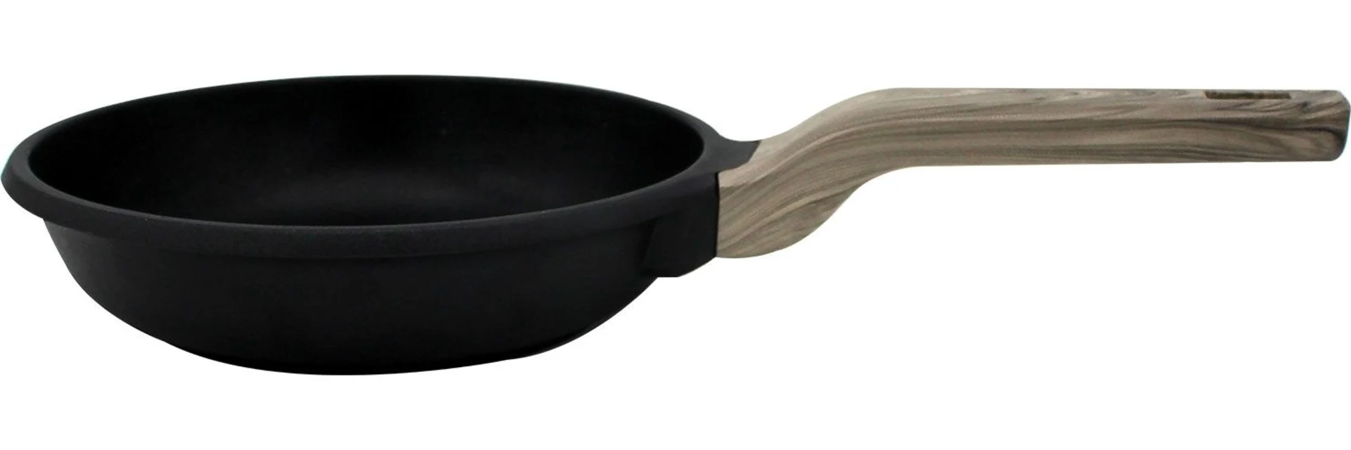 Steuber Bratpfanne Aluguss mit Holzoptik-Griff 20