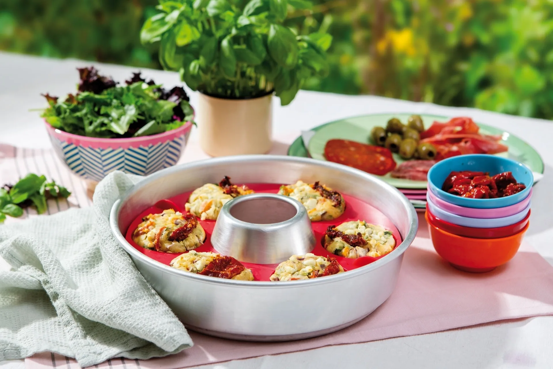 Moule à muffins en silicone Omnia pour four de camping