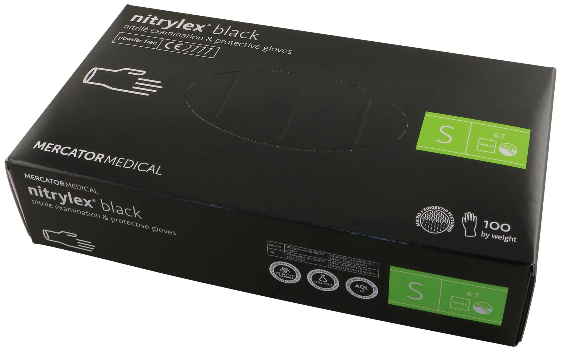 Gants Mercator Nitrilex black taille S