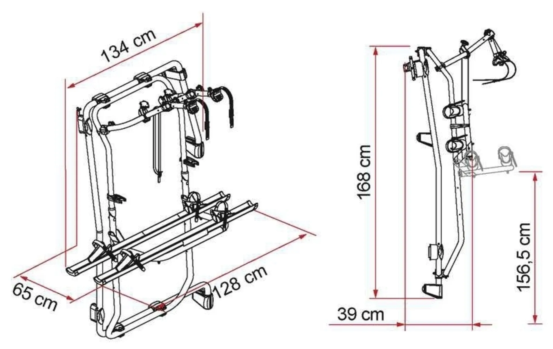 Carry-Bike Frame Spinter E-bike Porte-vélos pour