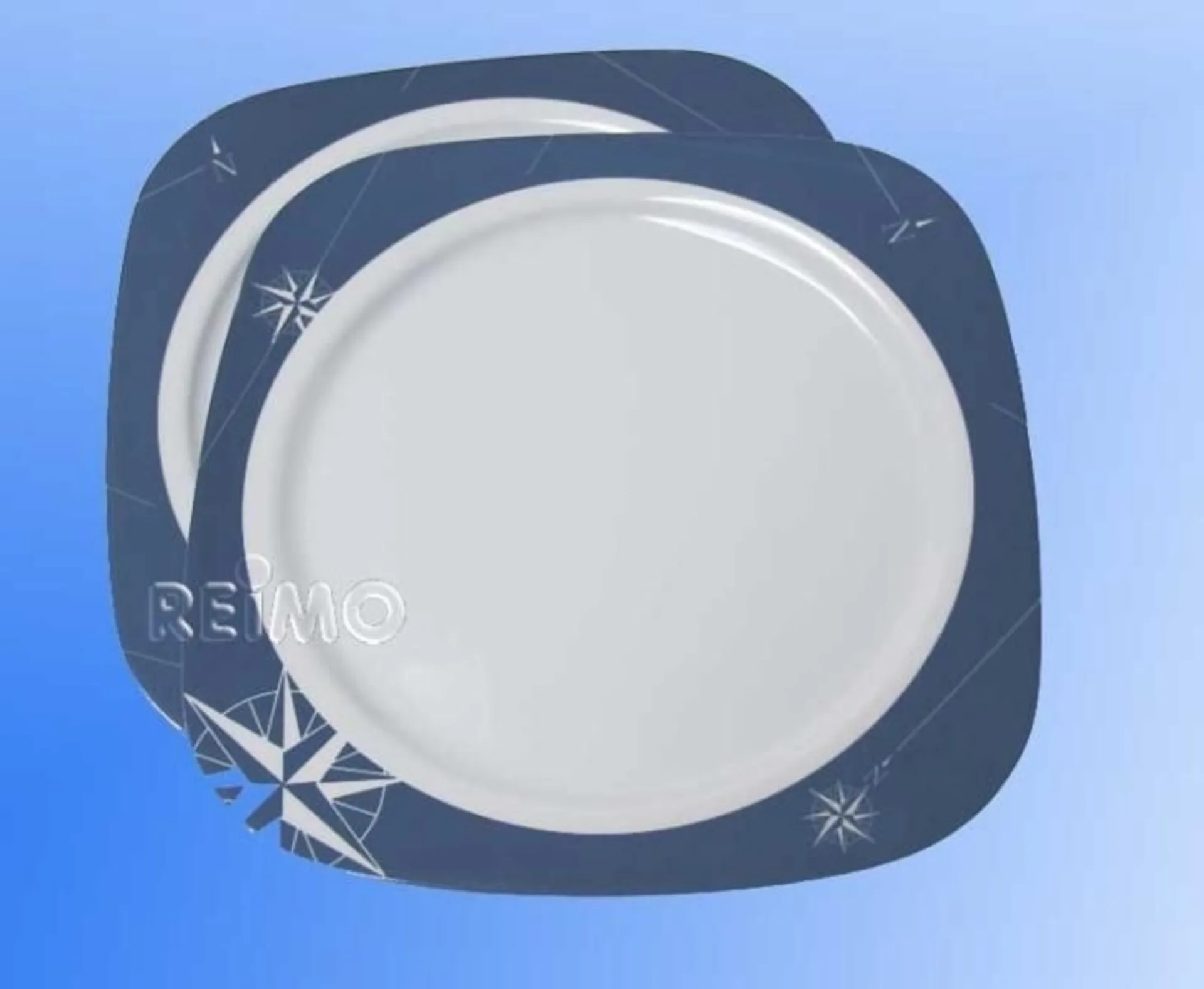 Melamin Teller Set (Ø 22,5cm) Polarstern, 2 Stück