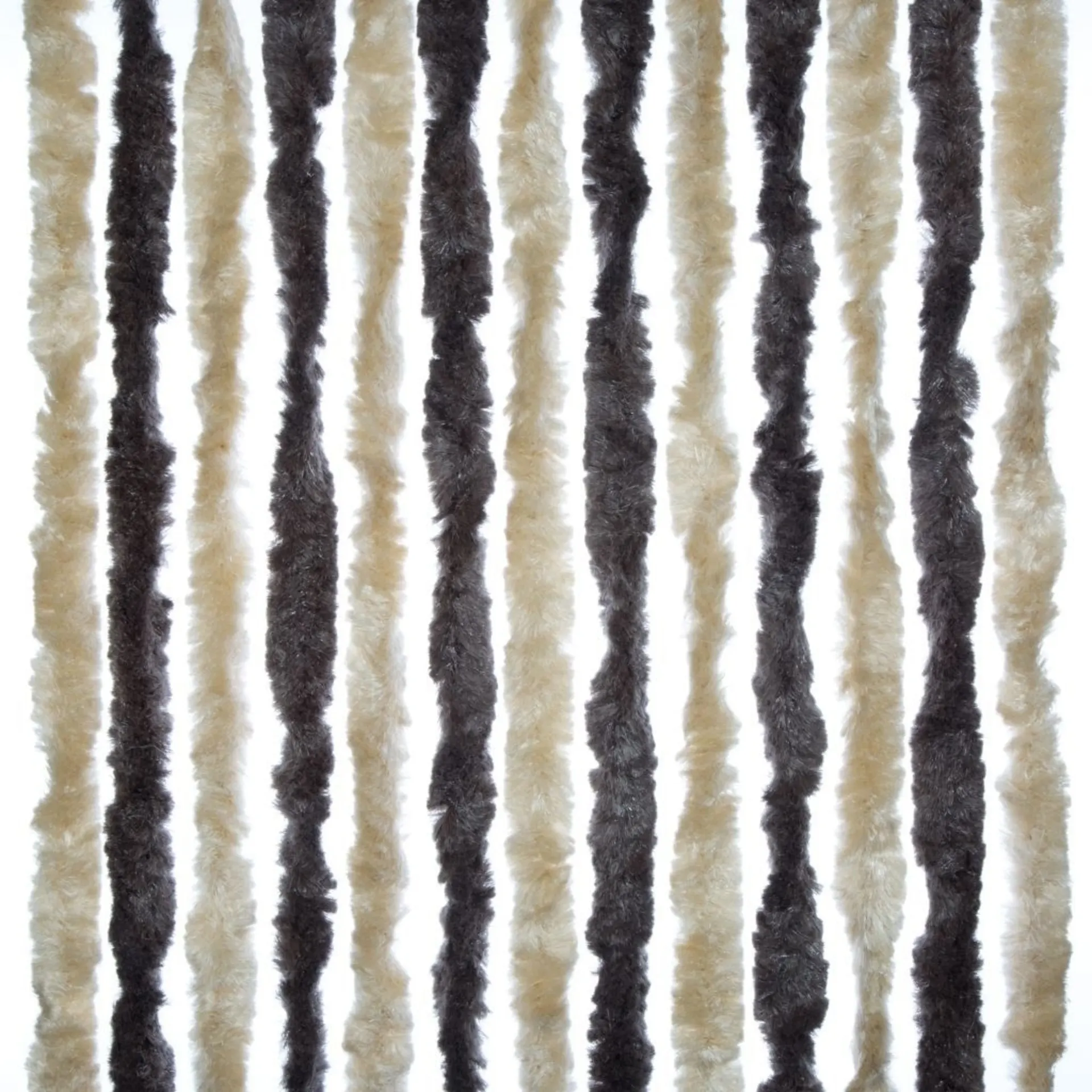 Chenille-Flauschvorhang Zelt/Bal 100 x 205 cm, braun/beige