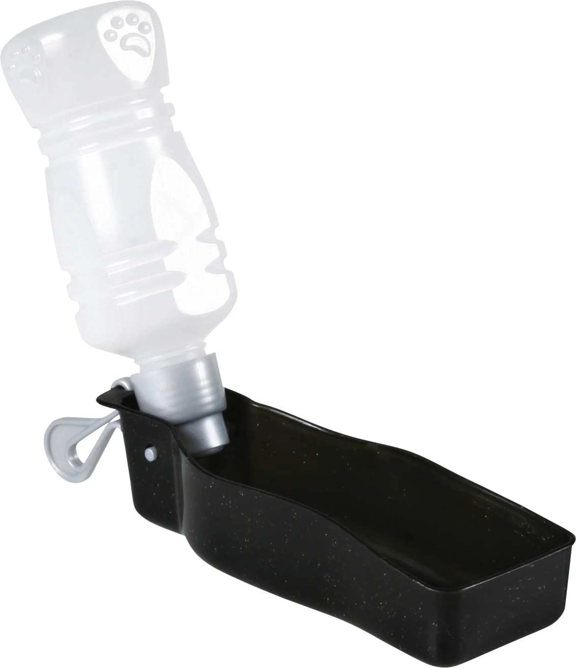 Jollypaw Flasche mit Trinknapf Edelstahl/Kunststoff 250 ml