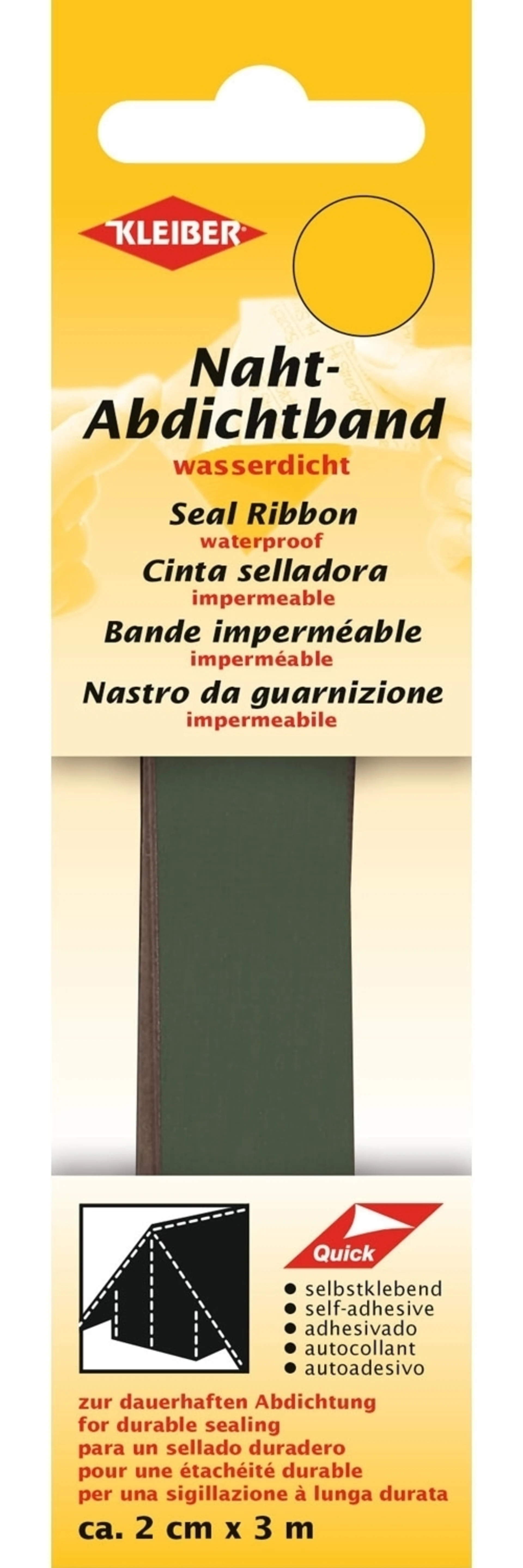 Kleiber Zeltnaht-Abdichtband 3 m Olive Kleiber Zeltnaht-Abdichtband 3 m Olive