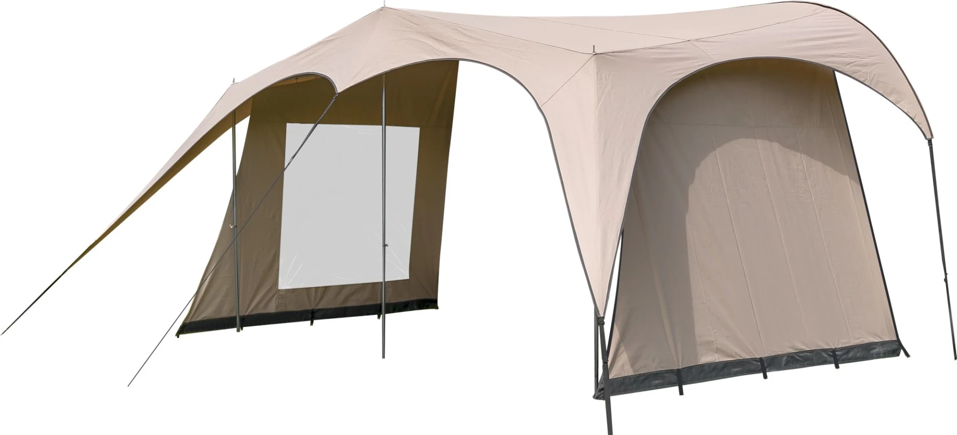 Campooz Caravanning Trekking Seitenwand geschlossen beige
