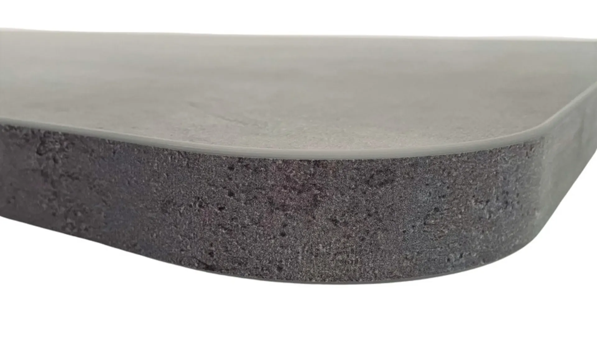 Leichtbau-Tischplatte - Oberseite Beton-Optik - Unterseite weiß matt - Kanten Beton-Optik - Mittel Leichtbau-Tischplatte - Oberseite Beton-Optik - Unterseite weiß matt - Kanten Beton-Optik - Mittel