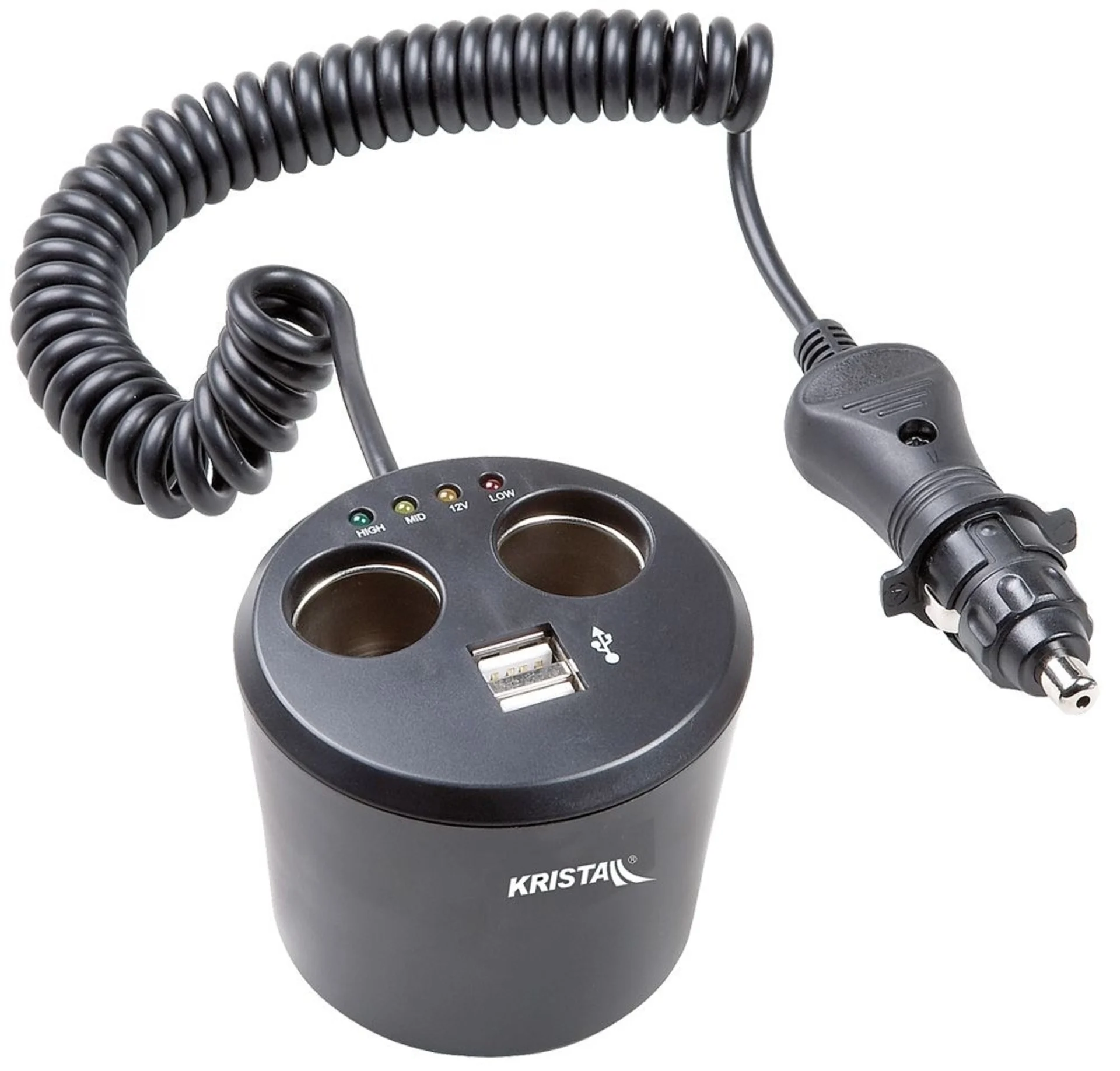 2-fach Steckdose mit 2 USB-Buchsen 12V