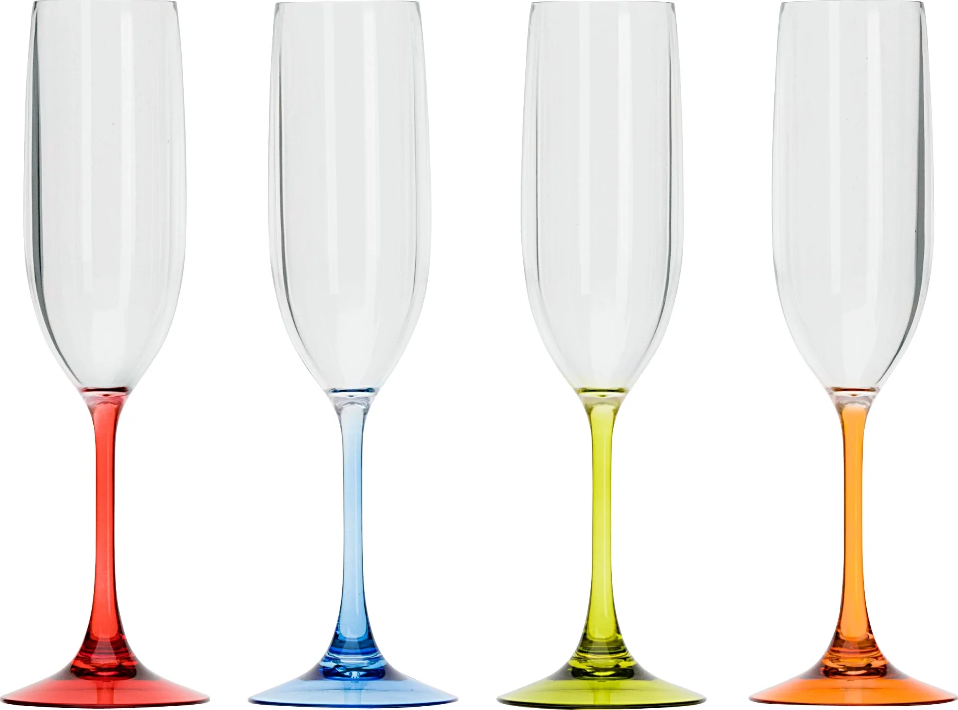 Flamefield verres à champagne en polyacrylique 125 ml set de 4 pièces