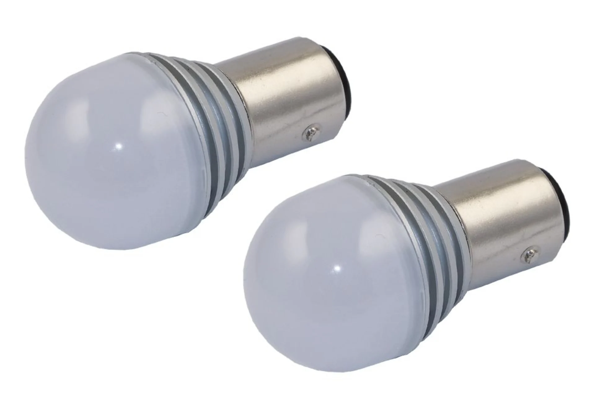 2x lampe à LED 360° 24V BAY15d *blanche