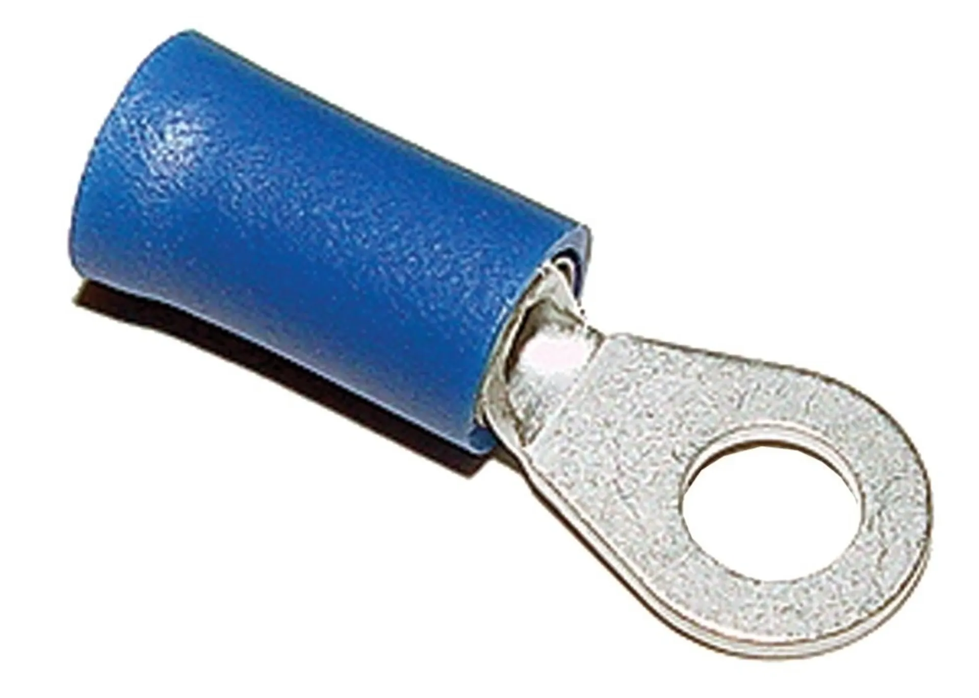Cosses perforées isolées M4 bleu