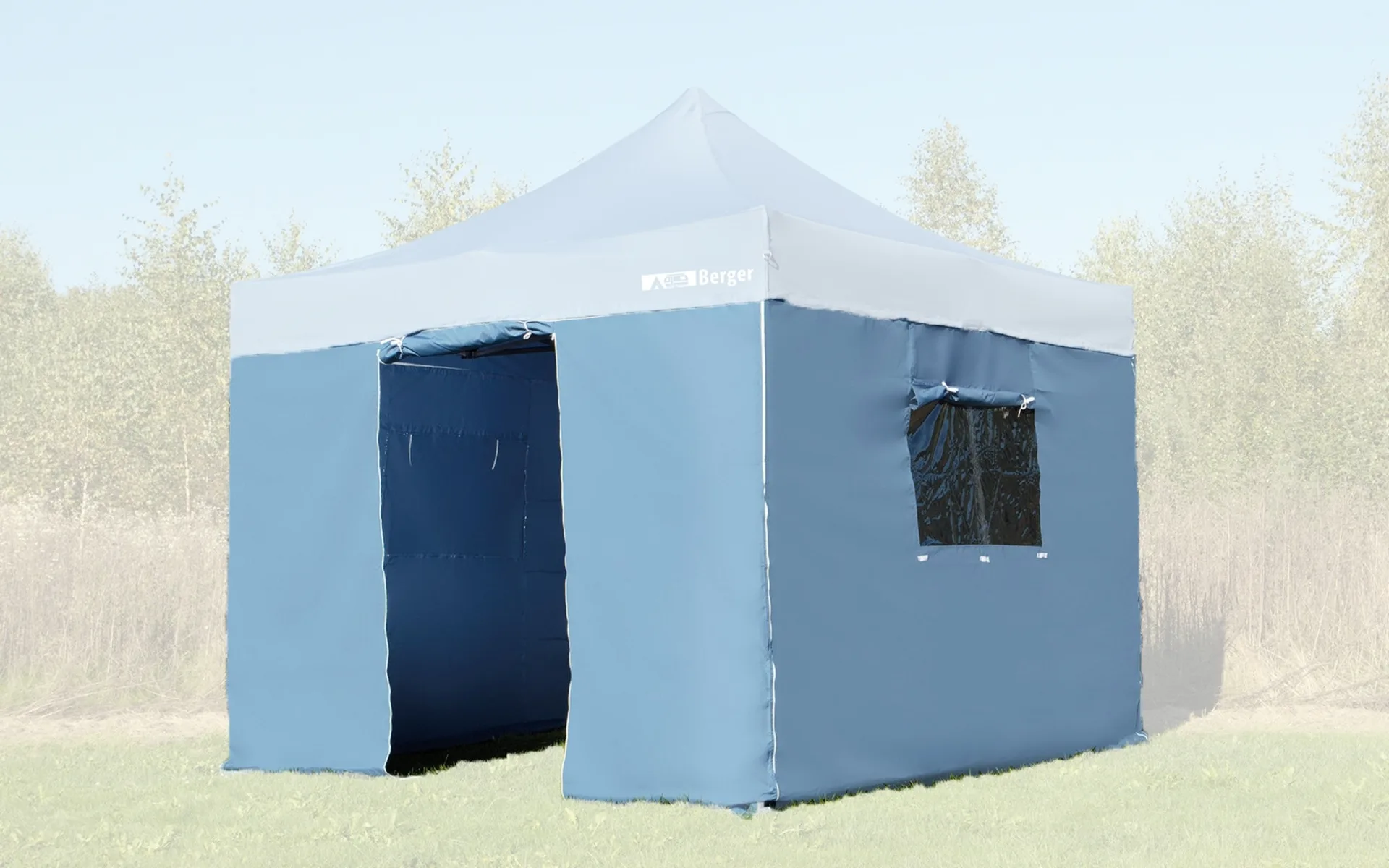 Berger Seitenwand 4er Set für Faltpavillon 3x3 m
