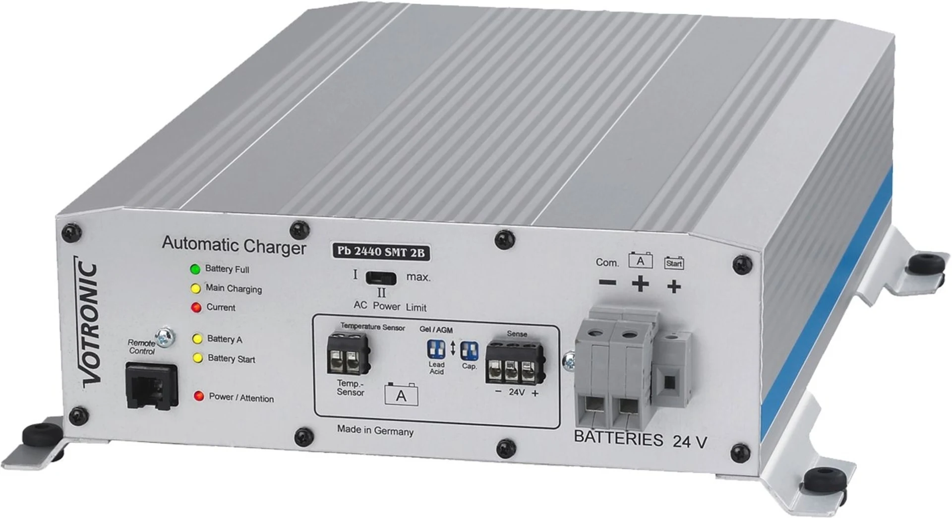 Votronic Vollautomatisches Batterie-Ladegerät Pb 2440 SMT 2B mit 2 Ladeausgängen 24 V / 40 A