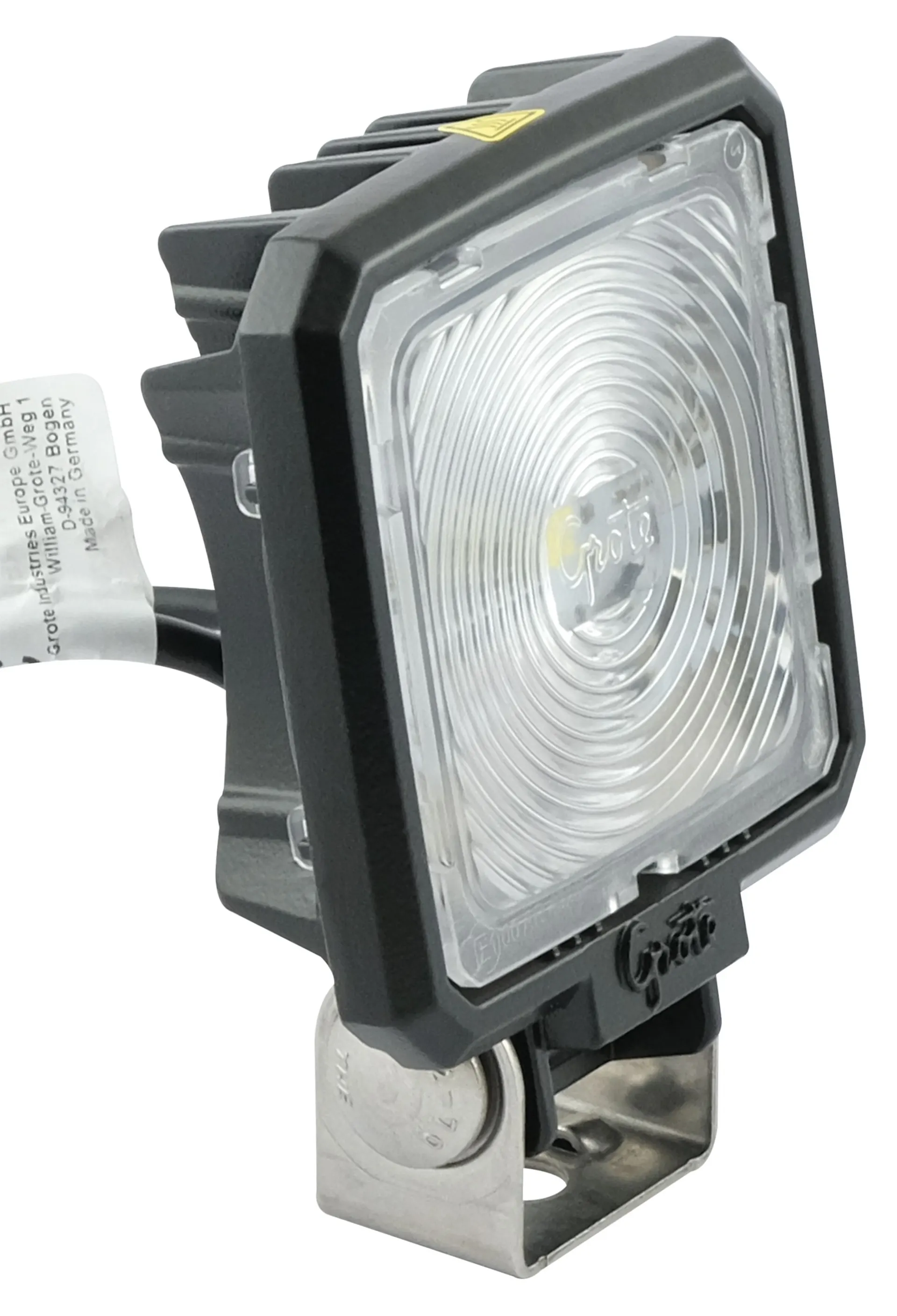 Grands projecteurs de travail et de recul à LED E90 12 V, 92 x 92 x 32 mm, 1 560 lumens, IP69K, éclairage large, ultraplat Grands projecteurs de travail et de recul à LED E90 12 V, 92 x 92 x 32 mm, 1 560 lumens, IP69K, éclairage large, ultraplat