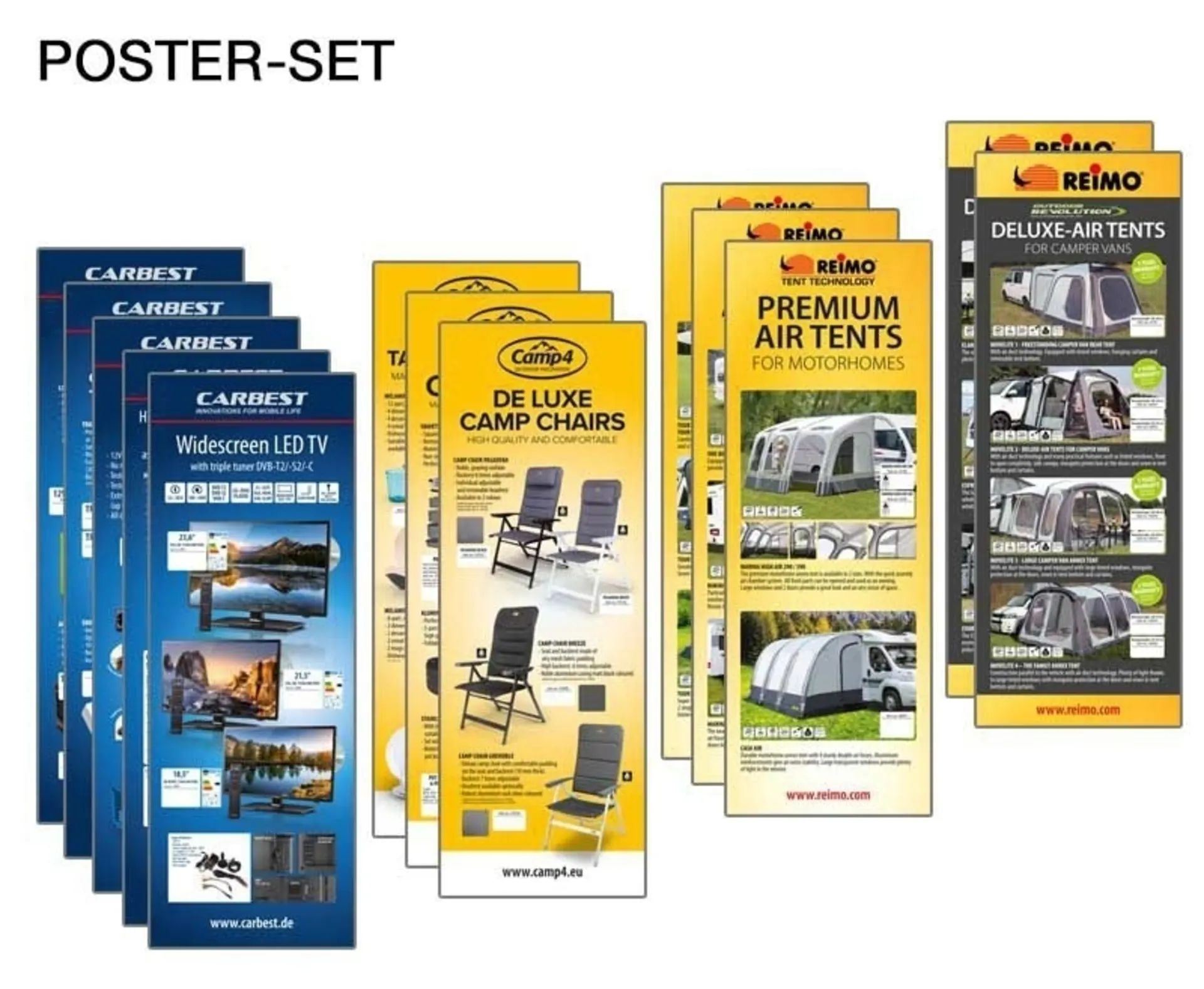 Englisch Poster Set mit 13 Postern (Masse 420x1189mm)