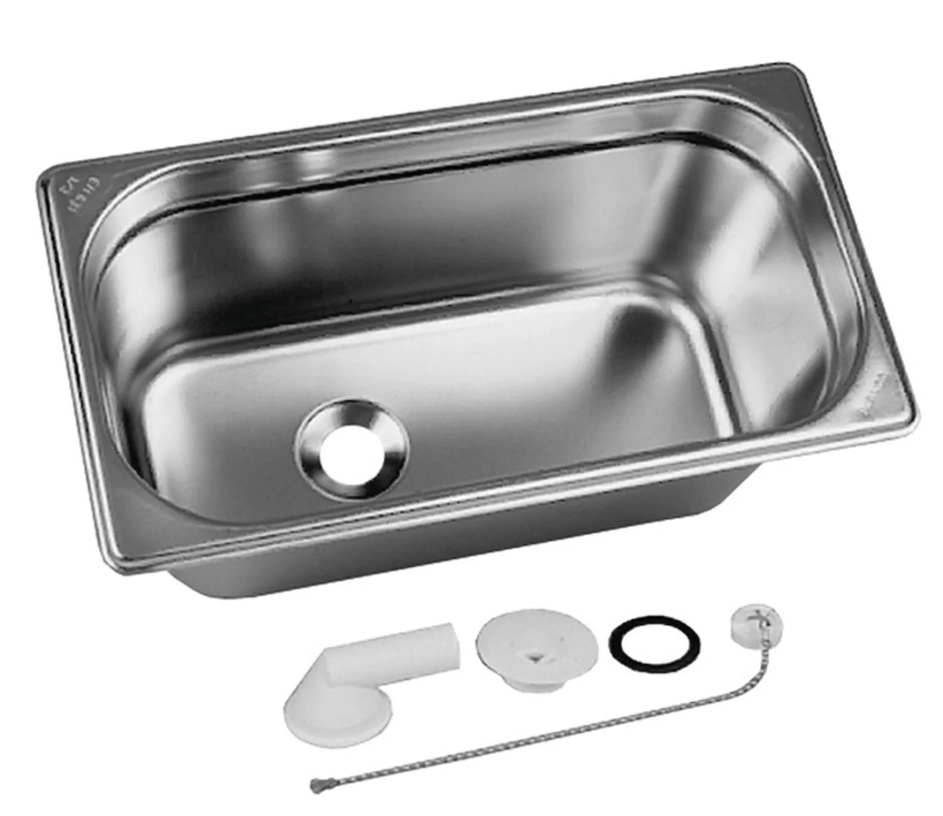 Bassin en acier inoxydable 325x176mm
