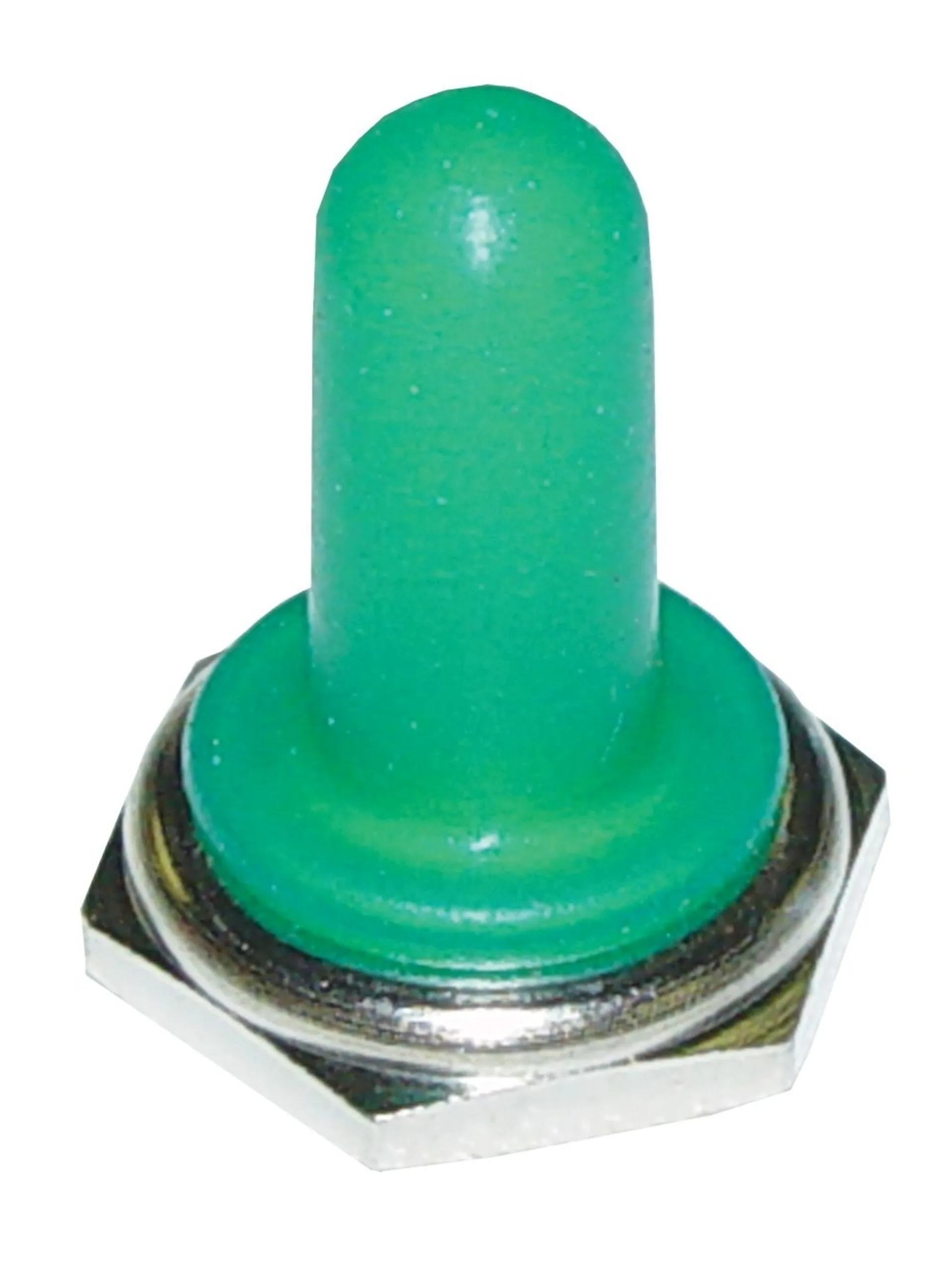 Schutzkappe Silikon grün ø 12mm vernickelt -40 +85 Grad