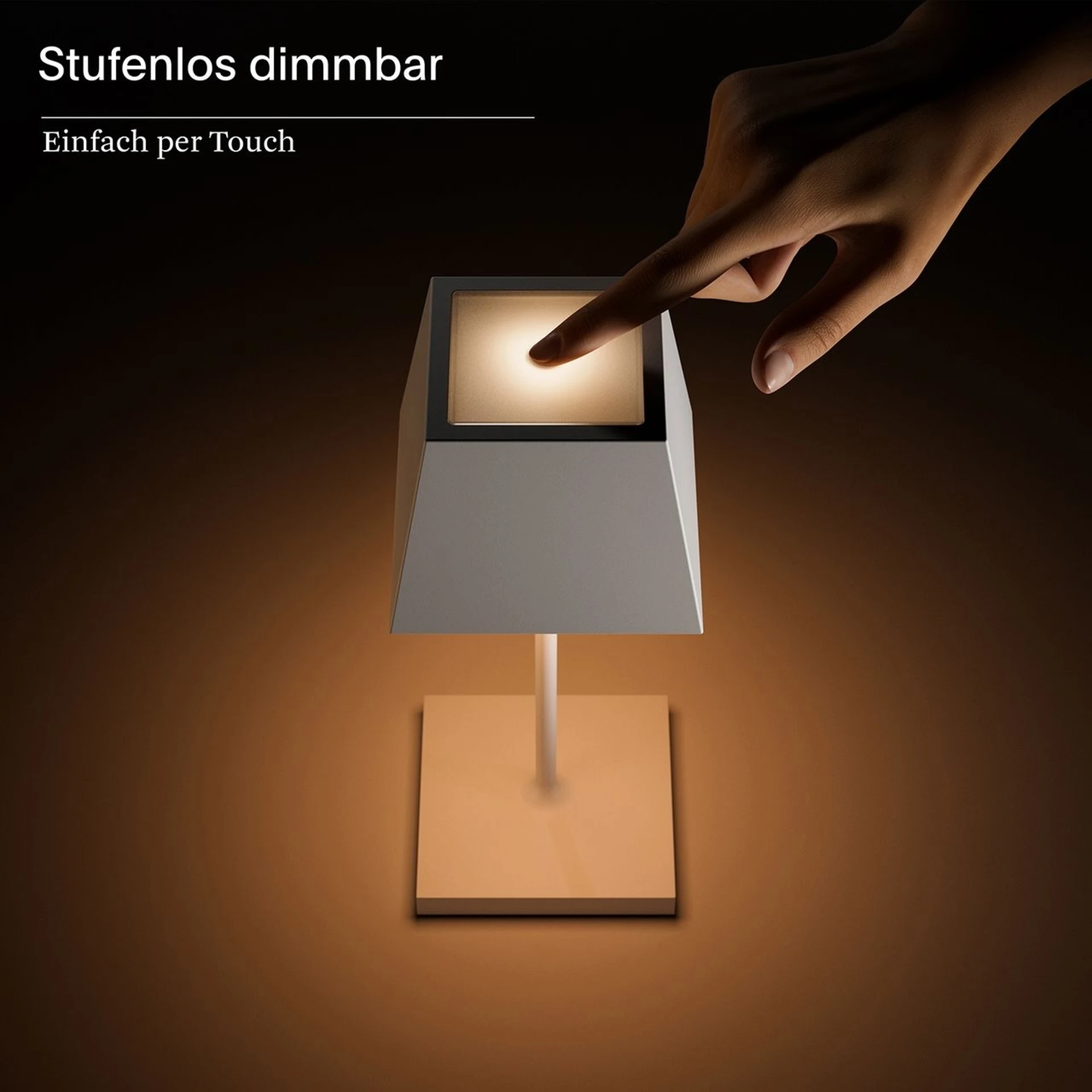 Lampe de table rechargeable Sigor Nuindie mini 250 mm, gris graphite Lampe de table rechargeable Sigor Nuindie mini 250 mm, gris graphite