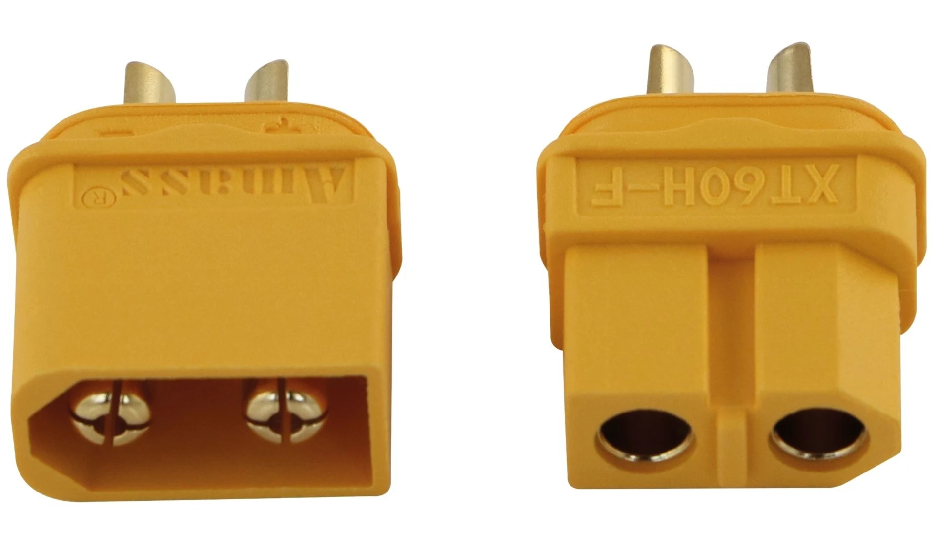XT60 Stecker und Kupplung mit Kabelschutz 1 Paar mit Kappe, Lötkontakte