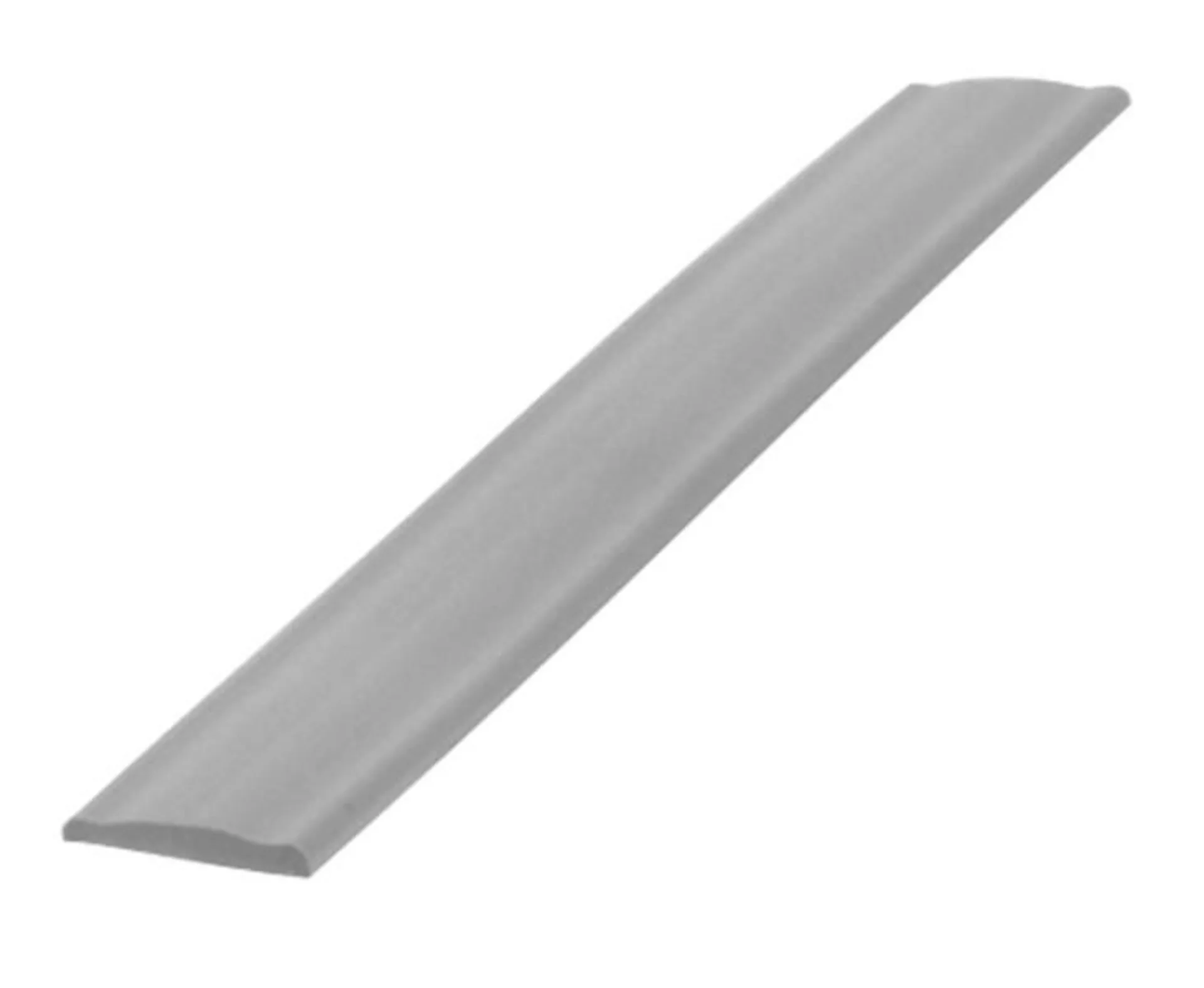 Silbernes Abdeckprofil für Schraubkanal, 12mm breit, 200 Meter Rolle