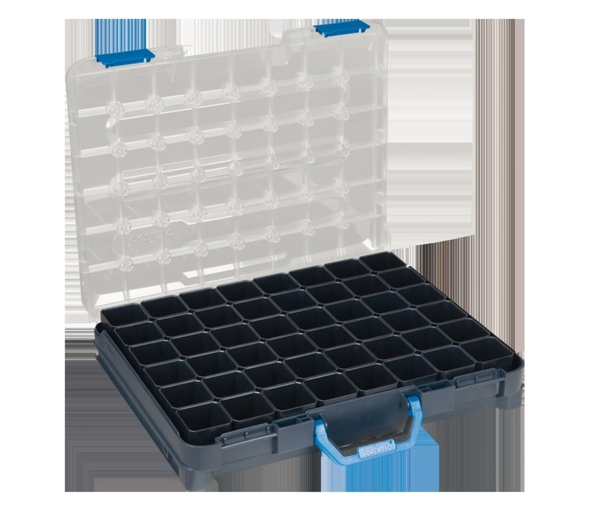 Sortimo-Koffer T-Boxx A3 grau 440x350x80mm, Kunststoff, 48 Fächer