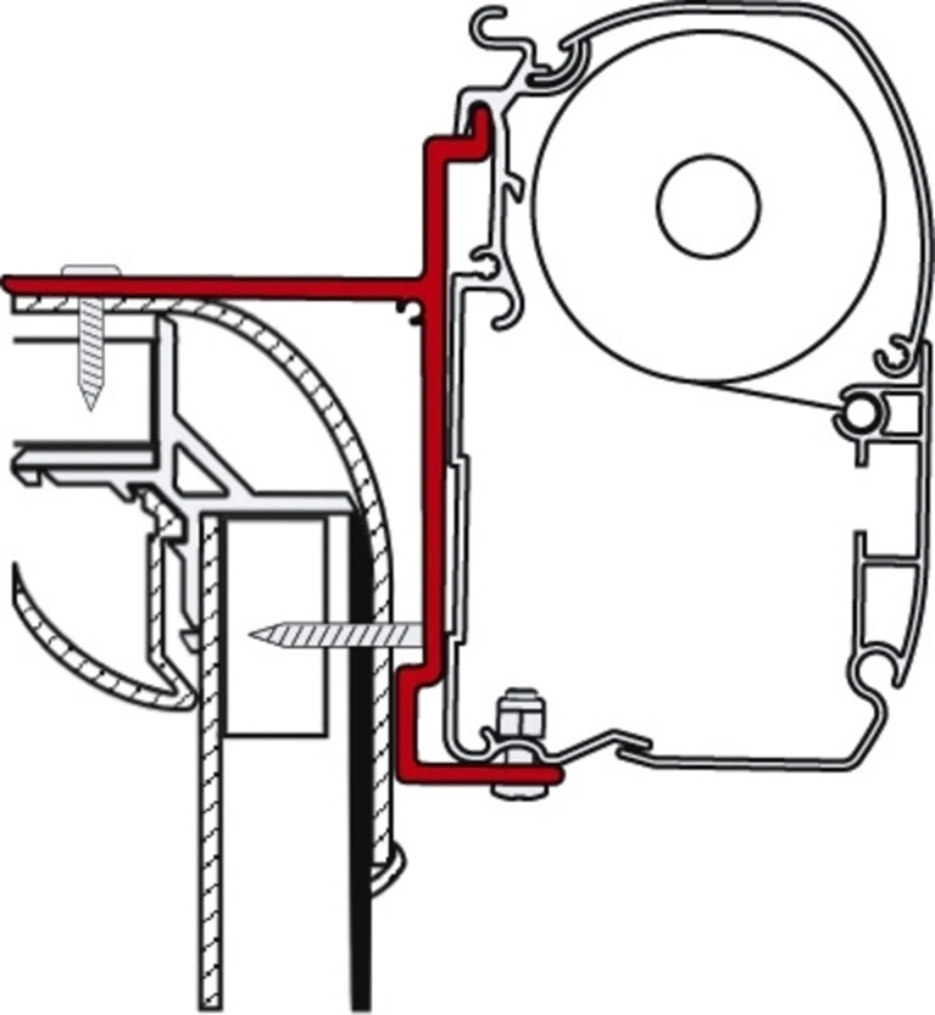 Markisen-Adapter für Adria, Pilote, Bürstner Markisen-Adapter für Adria, Pilote, Bürstner
