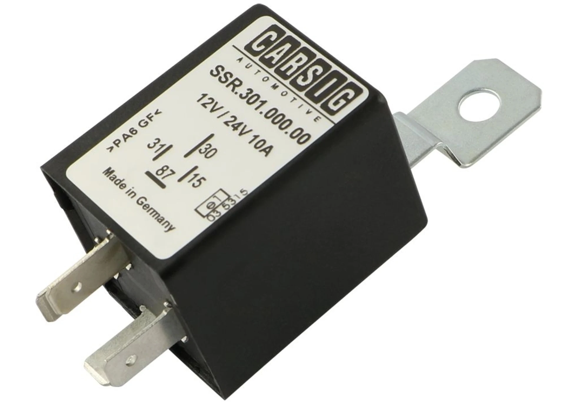 Relais à semi-conducteurs (SSR) 12/24 V 10 A