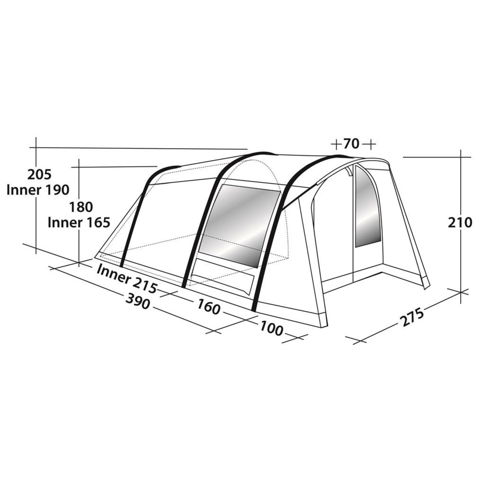 Lookout 500 Tente de trekking Robens