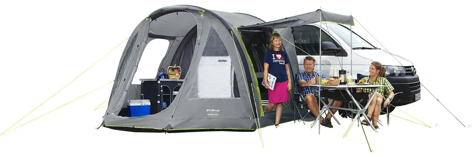 Berger Touring Easy Air Luftvorzelt für Campingbus mit aufblasbarem Gestänge