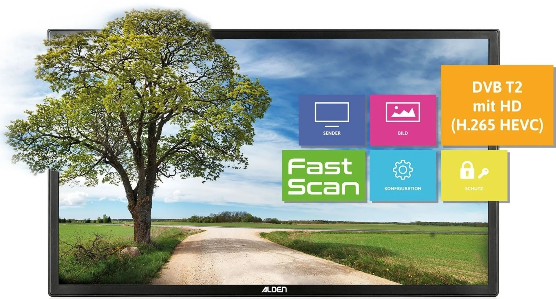 Alden Ultrawide LED Camping TV 18,5 Zoll