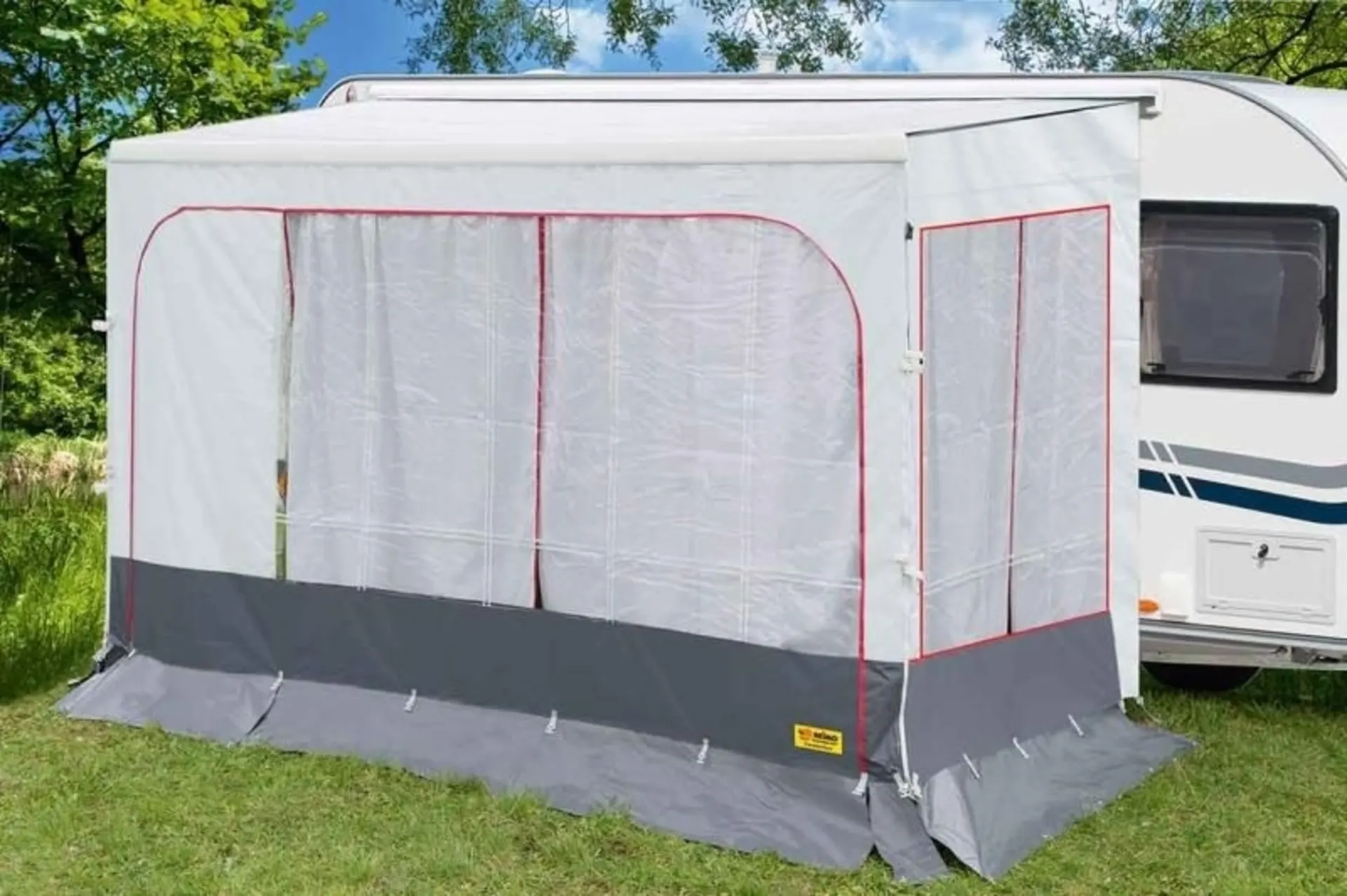 Vorhang- und Gardinenset für Fiamma Caravanstore 440 weiss