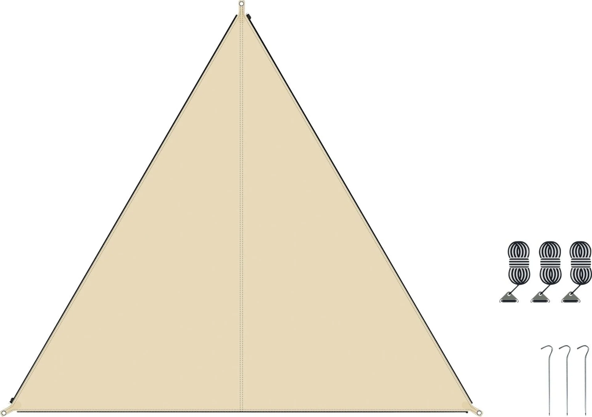 Bent Sonnensegel Zip-Canvas Single Sand