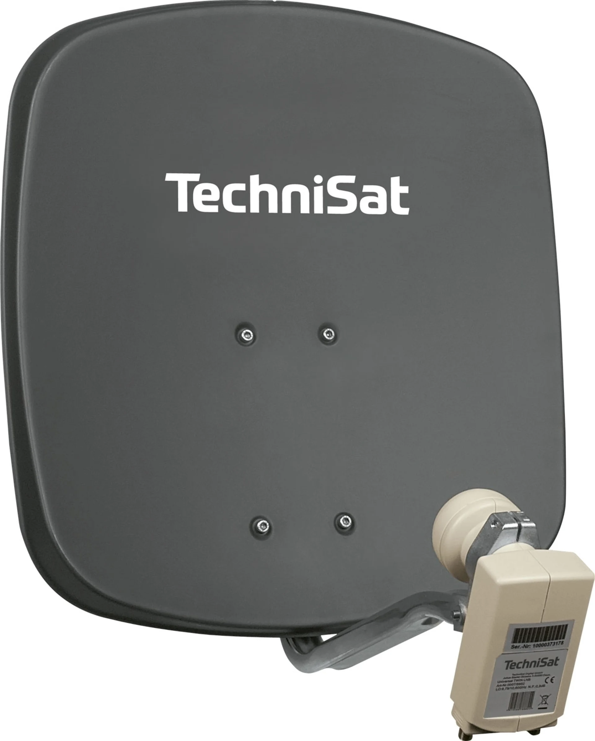 Antenne satellite TechniSat DigiDish 45 (LNB universel double) gris ardoise