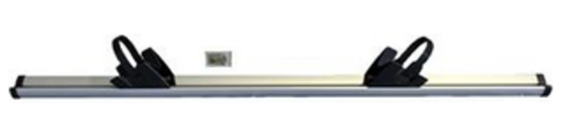 Erweiterungschiene Tecklift 1400 mm eloxiert mit Radkeilen und Befestigungsschrauben