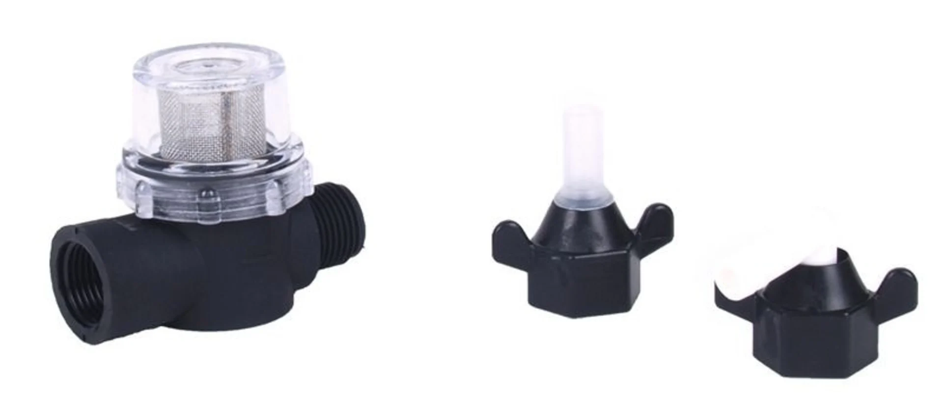Carbest 3-Kammer-Druckwasserpumpe mit Vorfilter - 7 l/min 1.4bar, 12V