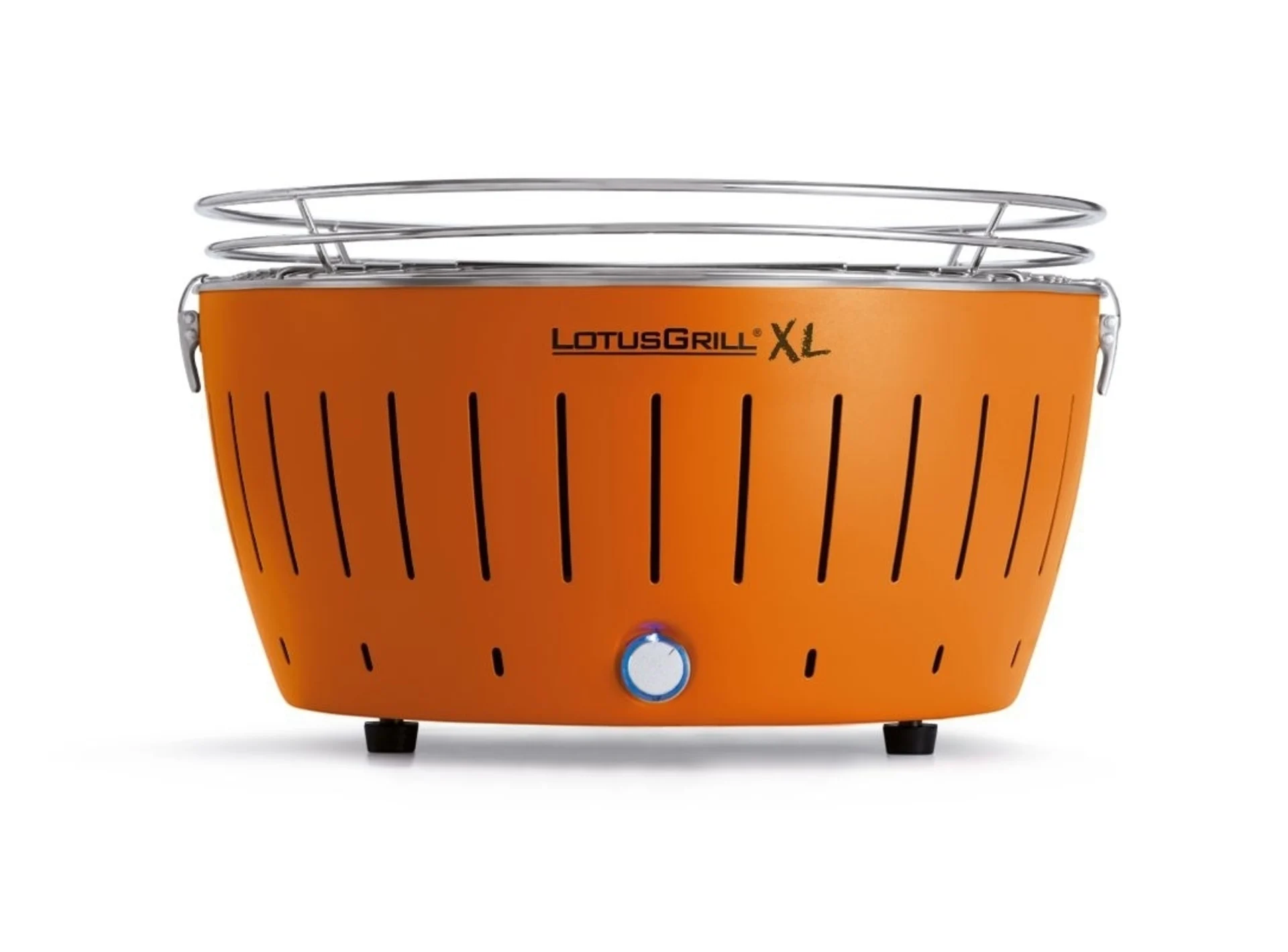 LotusGrill XL barbecue au charbon de bois avec sac de transport orange mandarine