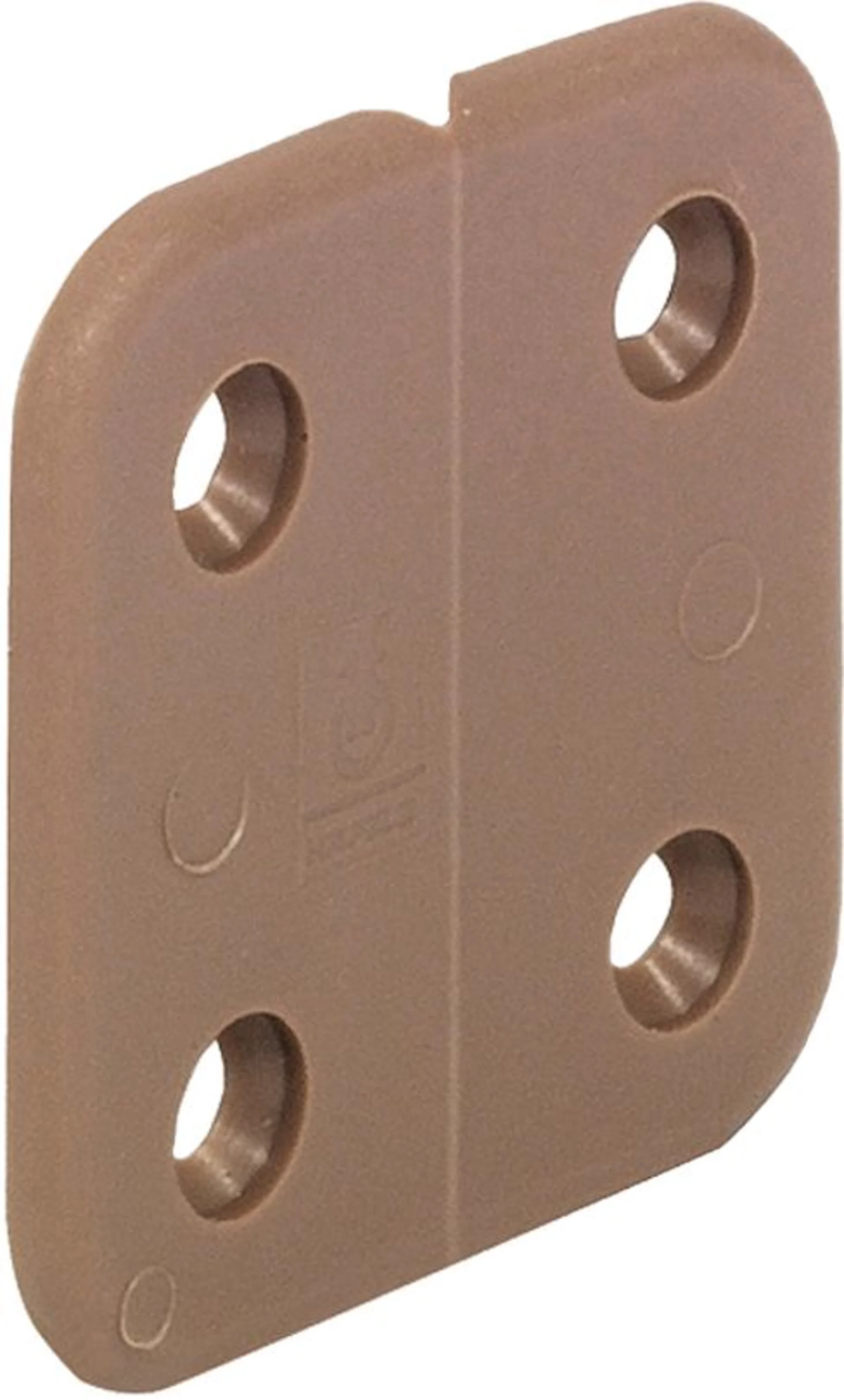 Häfele Gelenkloses Scharnier 40 x 40 mm braun