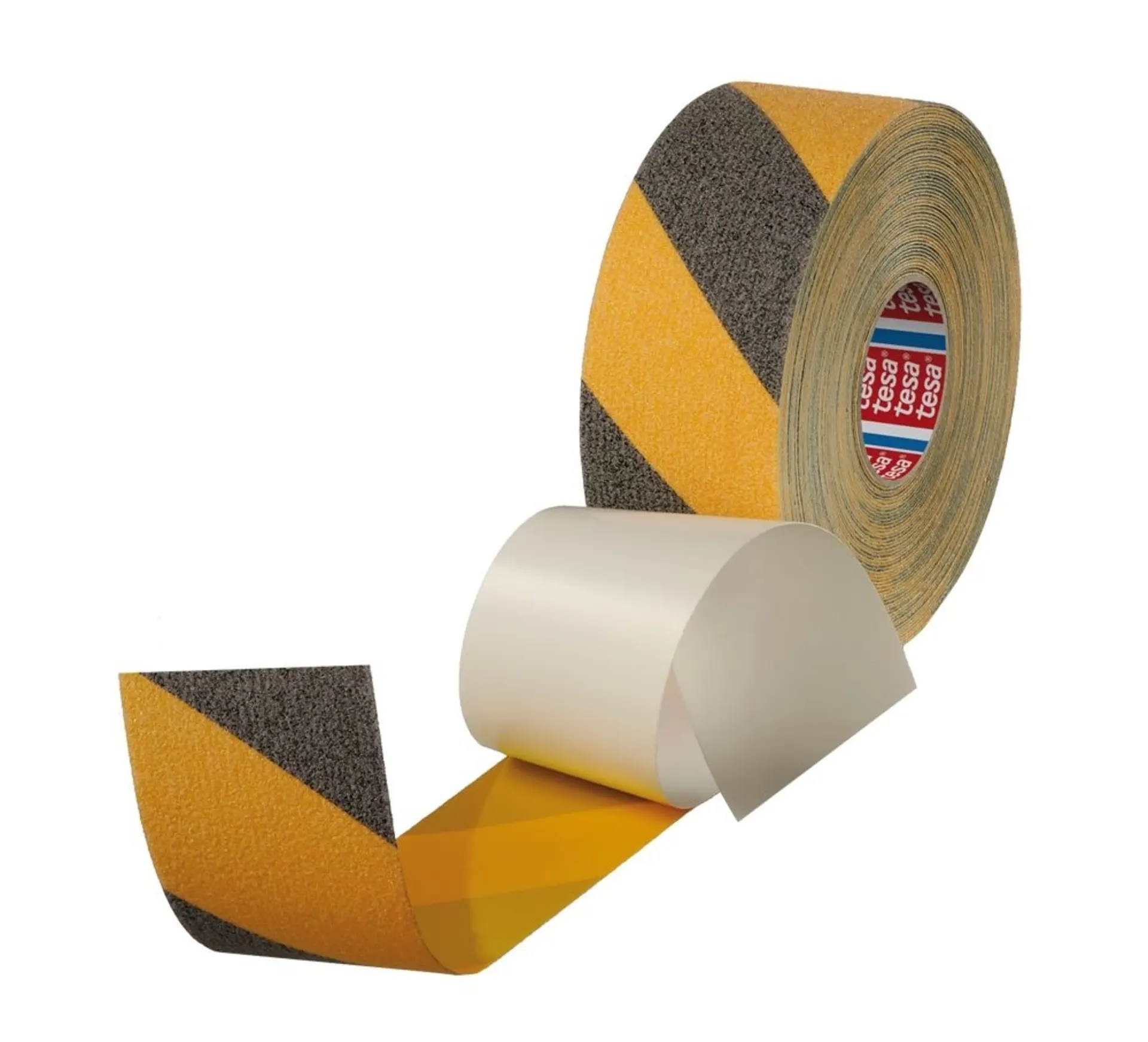 1 rouleau Tesa adhésif antidérapant jaune/noir 50mm