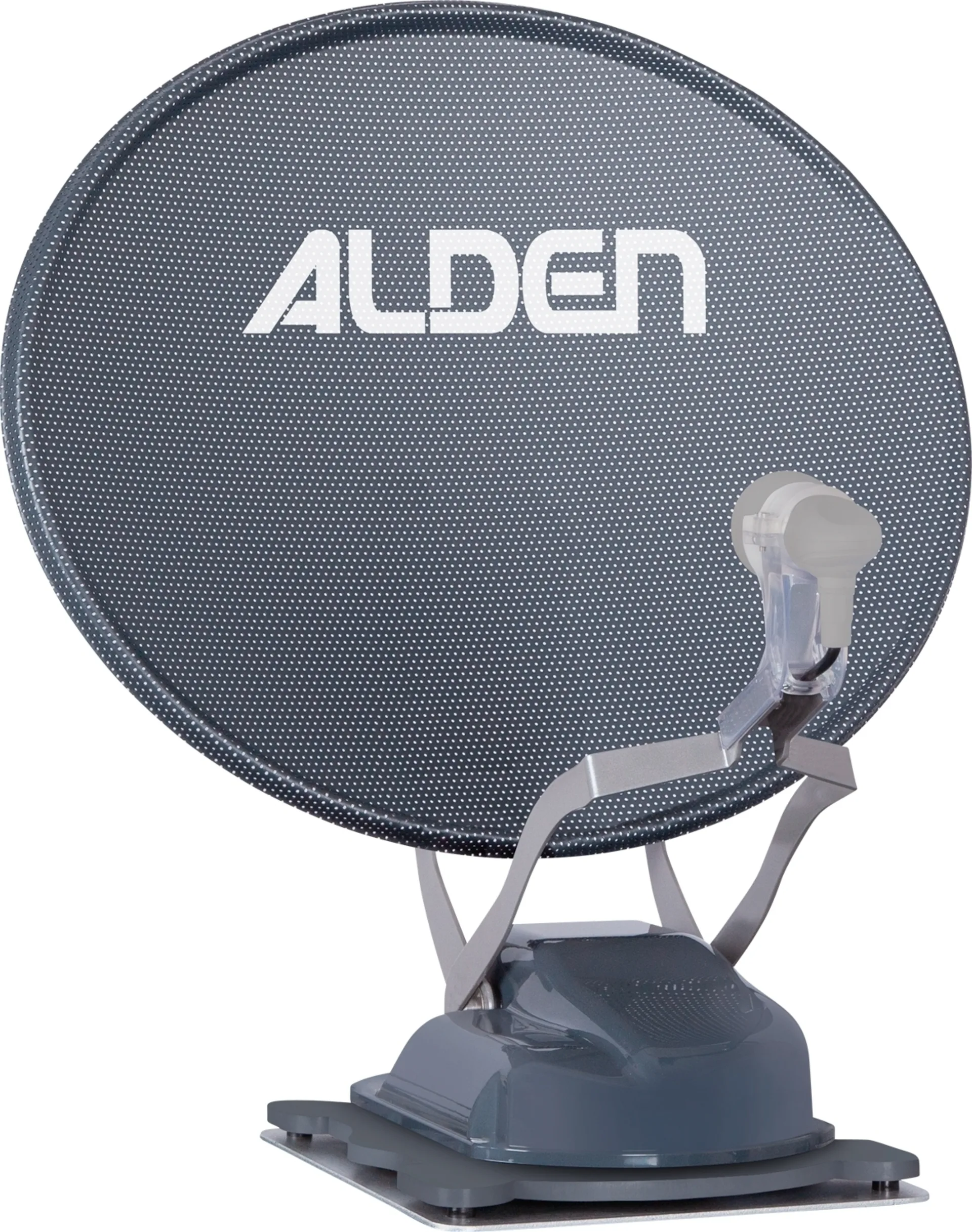 Alden Onelight 60 HD EVO Platinum Vollautomatische Single-LNB Sat-Anlage inkl. S.S.C. HD Steuermodul grau