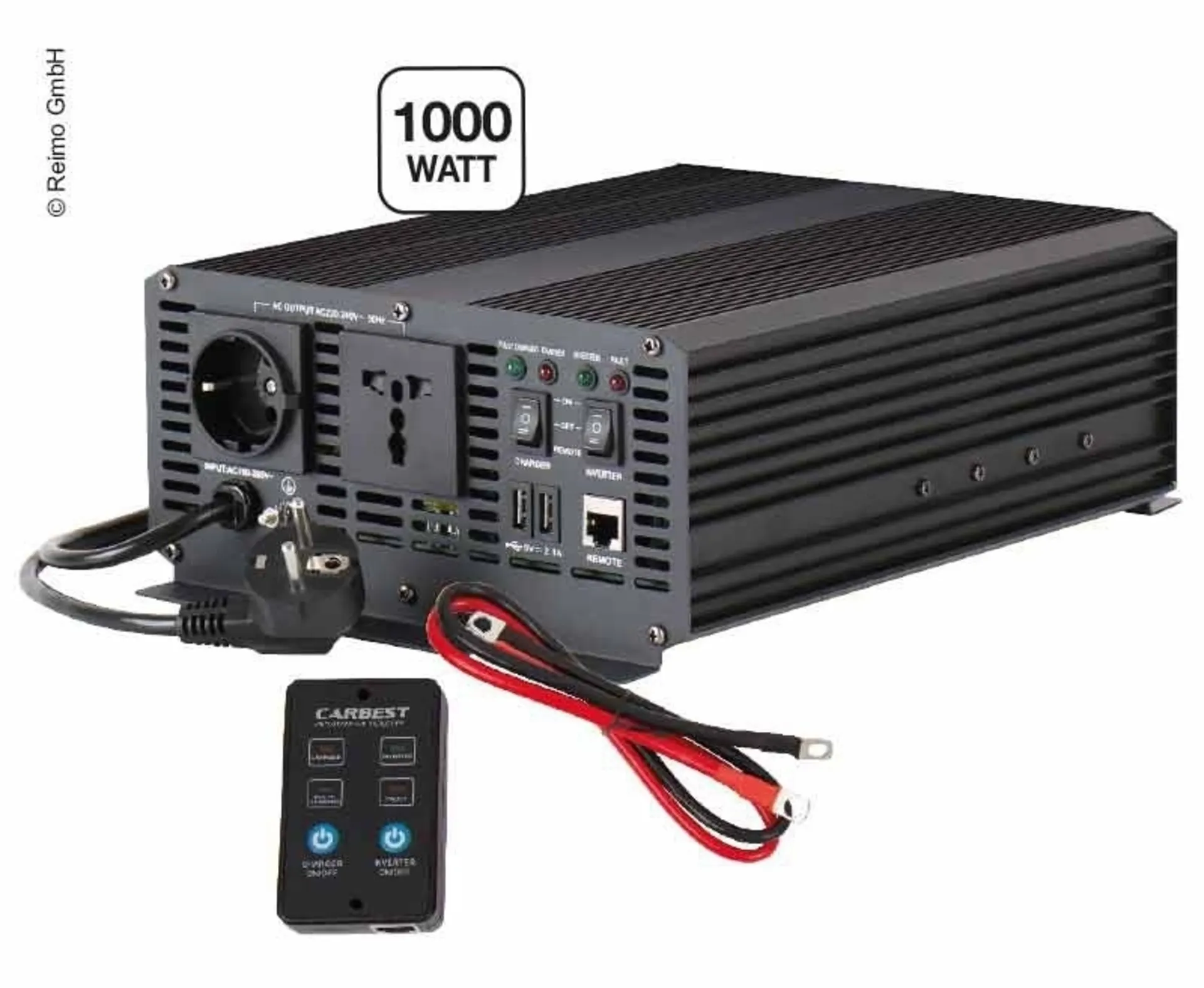 Carbest Sinus Power Inverter avec priorité au réseau - 1000 Watt