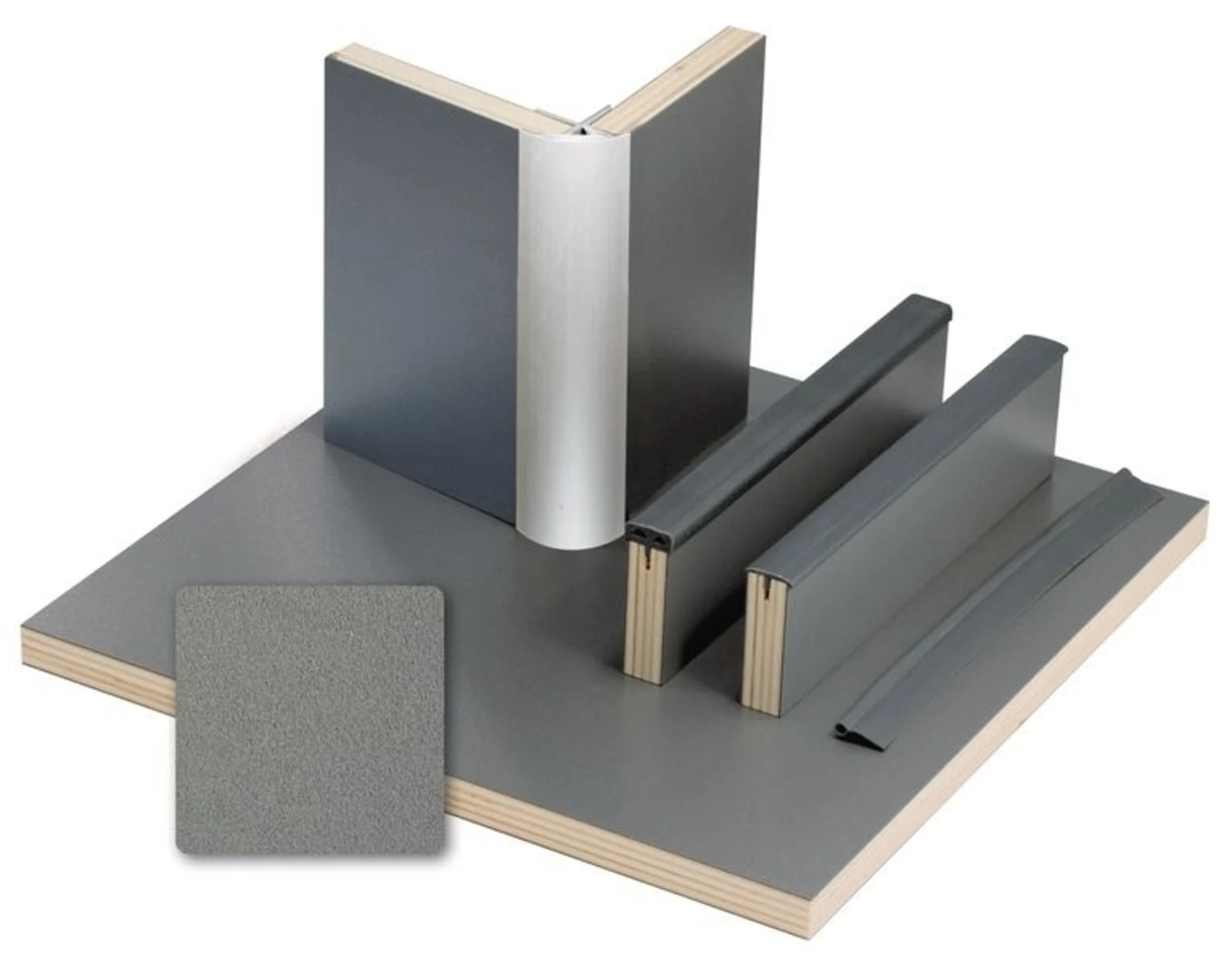 Hochwertige Möbelbauplatte in Anthrazit Metallic - HPL-Schichtstoff
