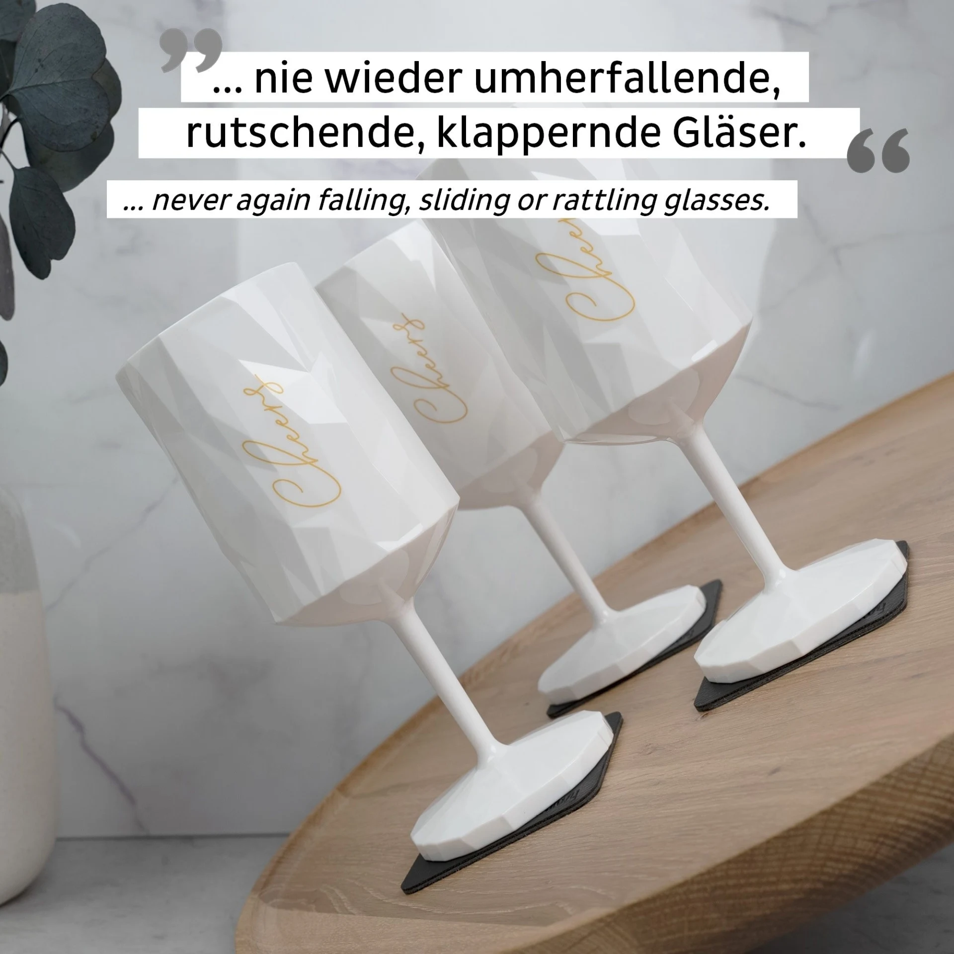silwy® Magnet-Kunststoffglas WEIN CHEERS WHITE (0,3l)