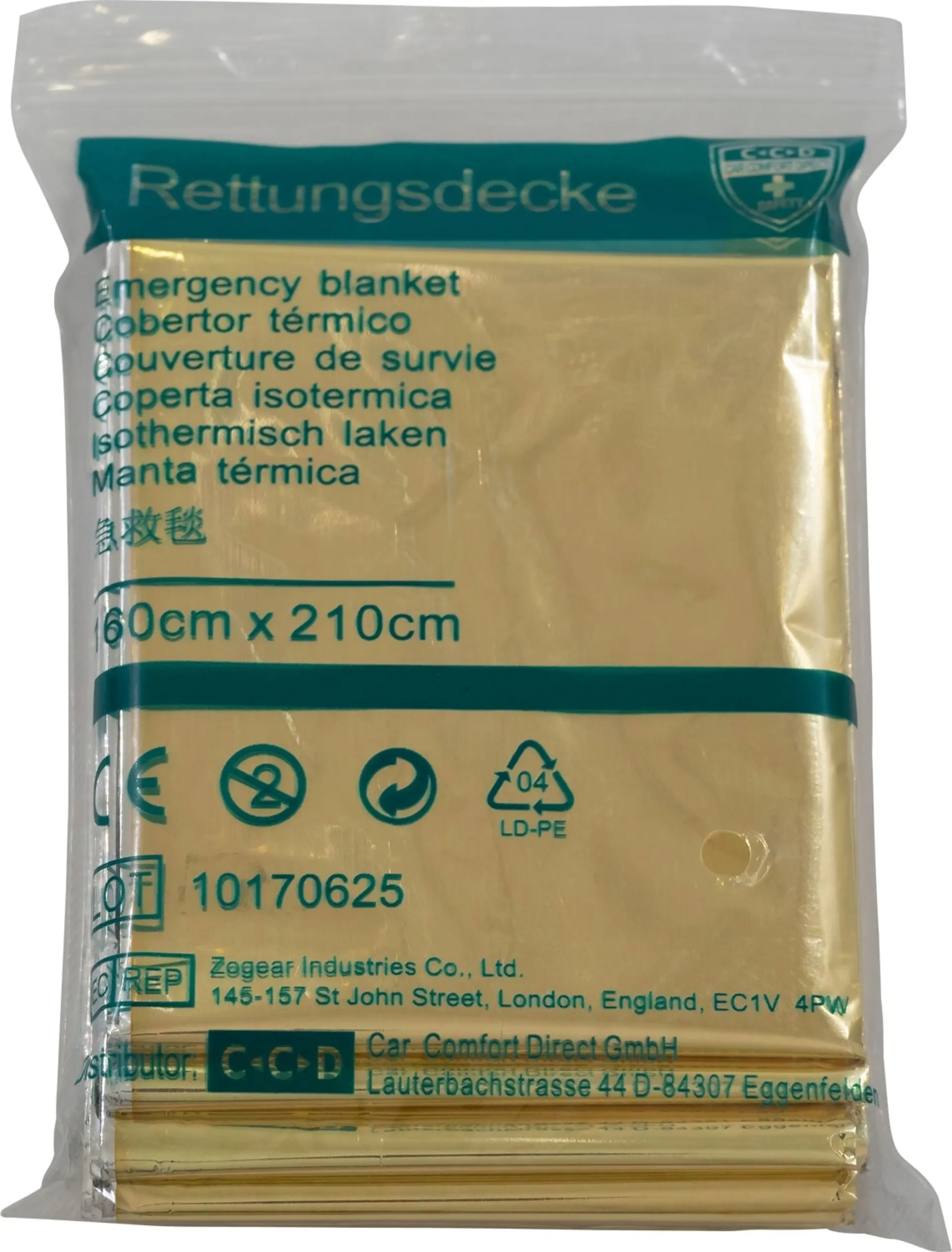 Petex couverture de survie 200 x 160 cm