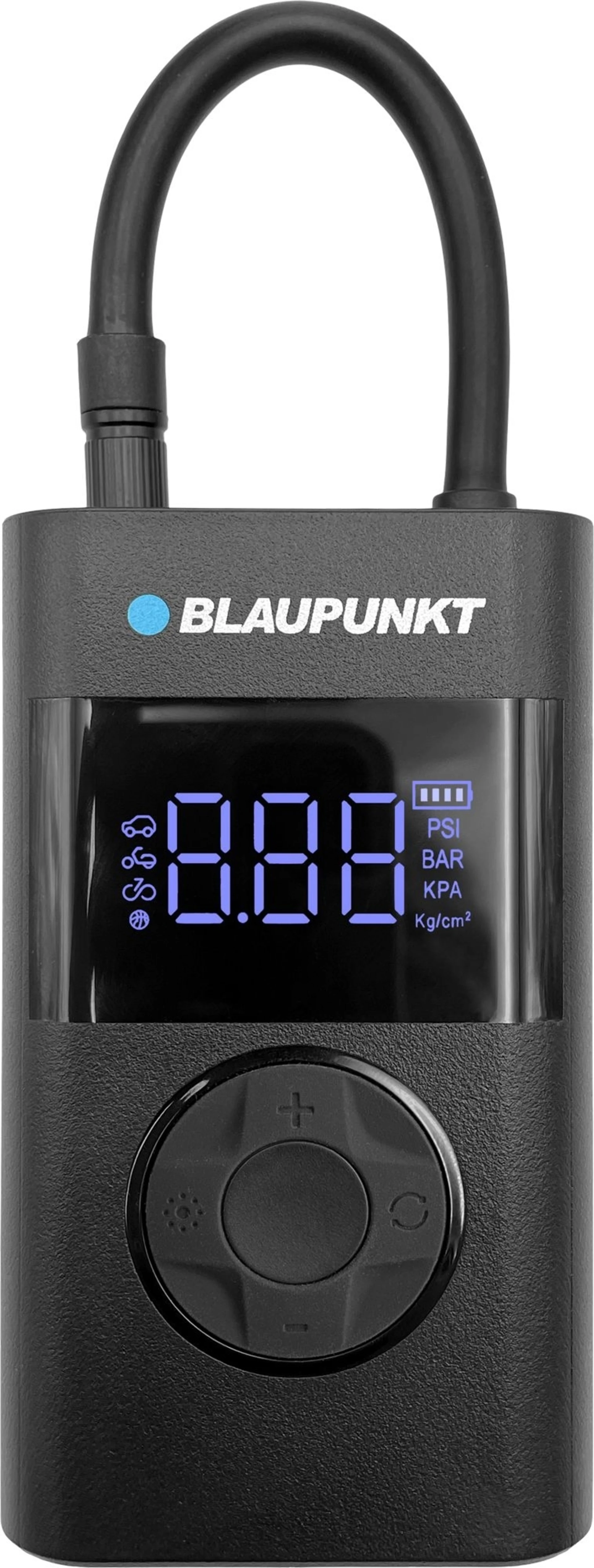 Blaupunkt Tragbare Akku-Luftpumpe TPM 124 mit Powerbank-Funktion / integrierter LED